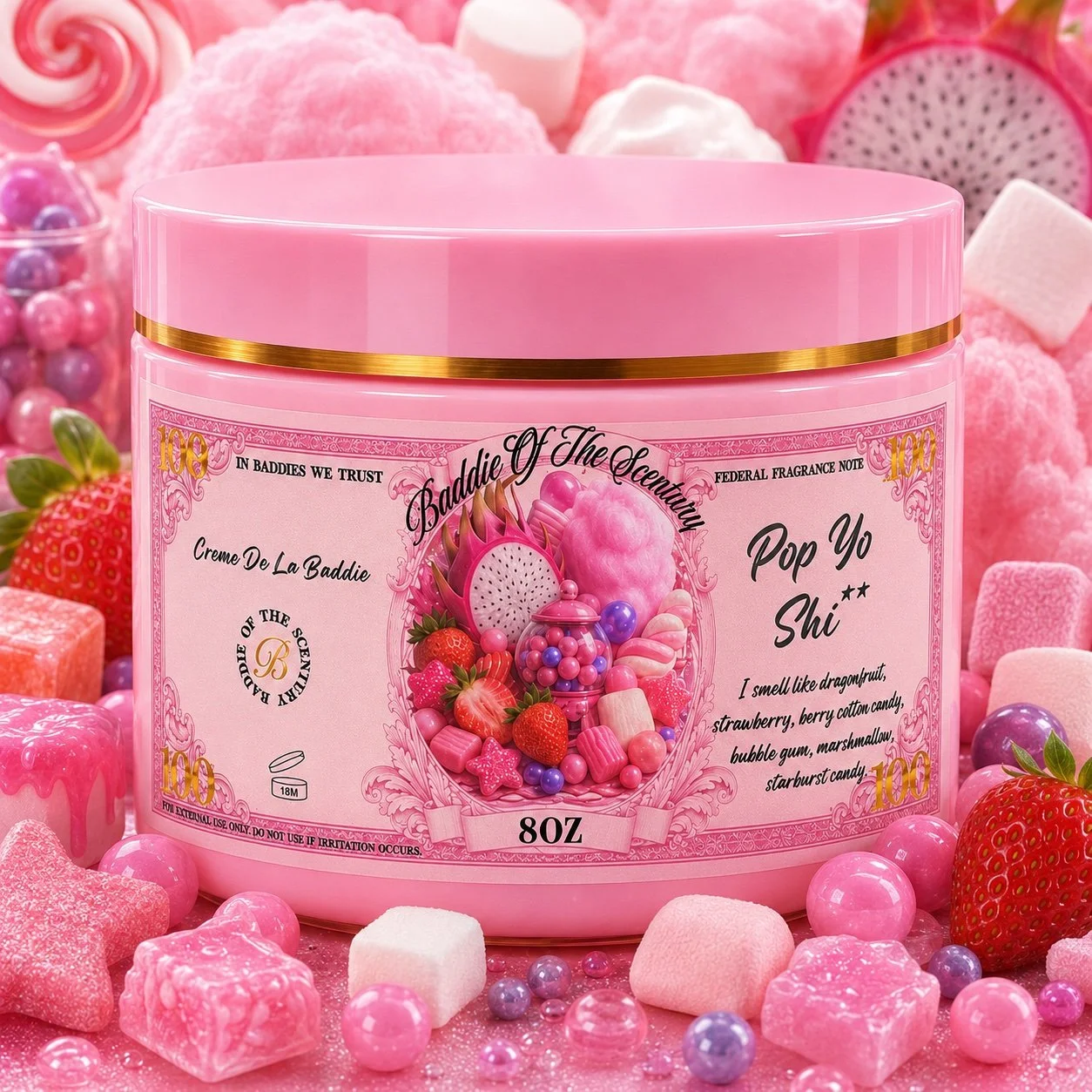 Pop Yo Shi* Creme De La Baddie Butter cream 8oz