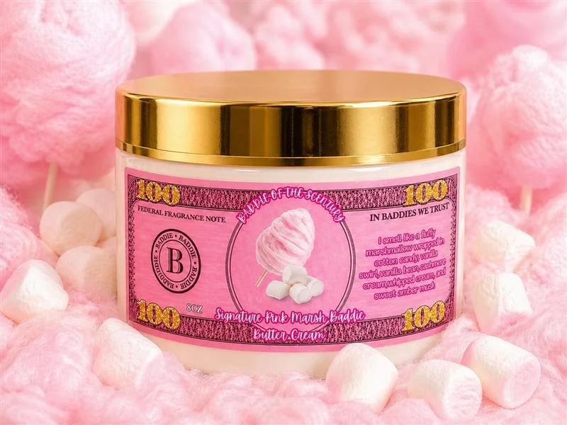 Signature Pink Marsh Baddie creme de la baddie butter cream 8oz