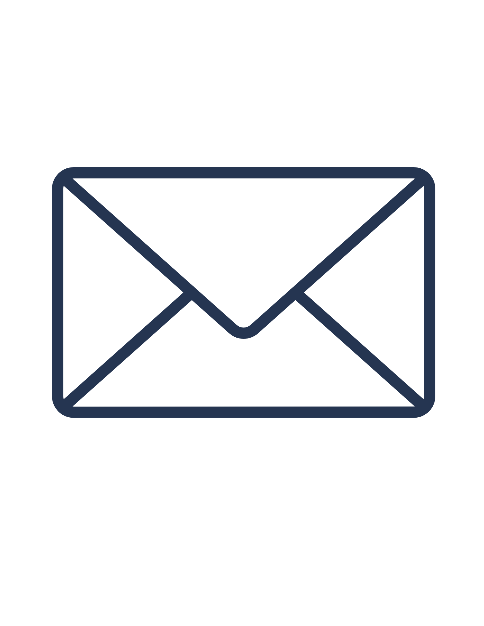 Icon of a closed envelope, representing email or messaging.