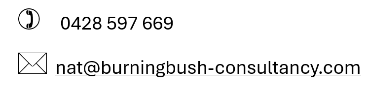 Contact information including a phone number and email address