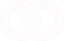 Black and white optical illusion with overlapping concentric rings creating a swirling pattern.