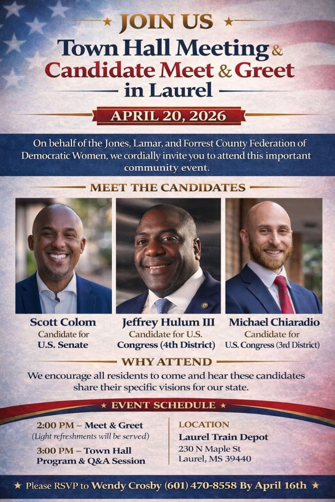 Community Town Hall and Candidate Meet and Greet
