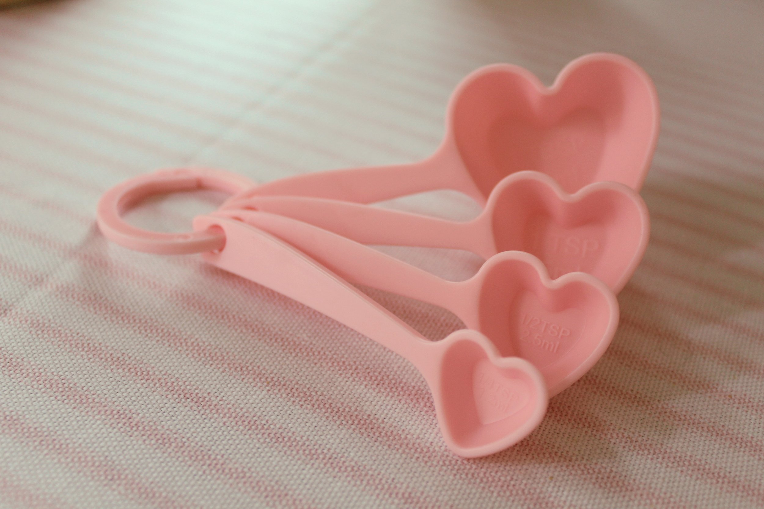 Pink Heart Measuring Spoons