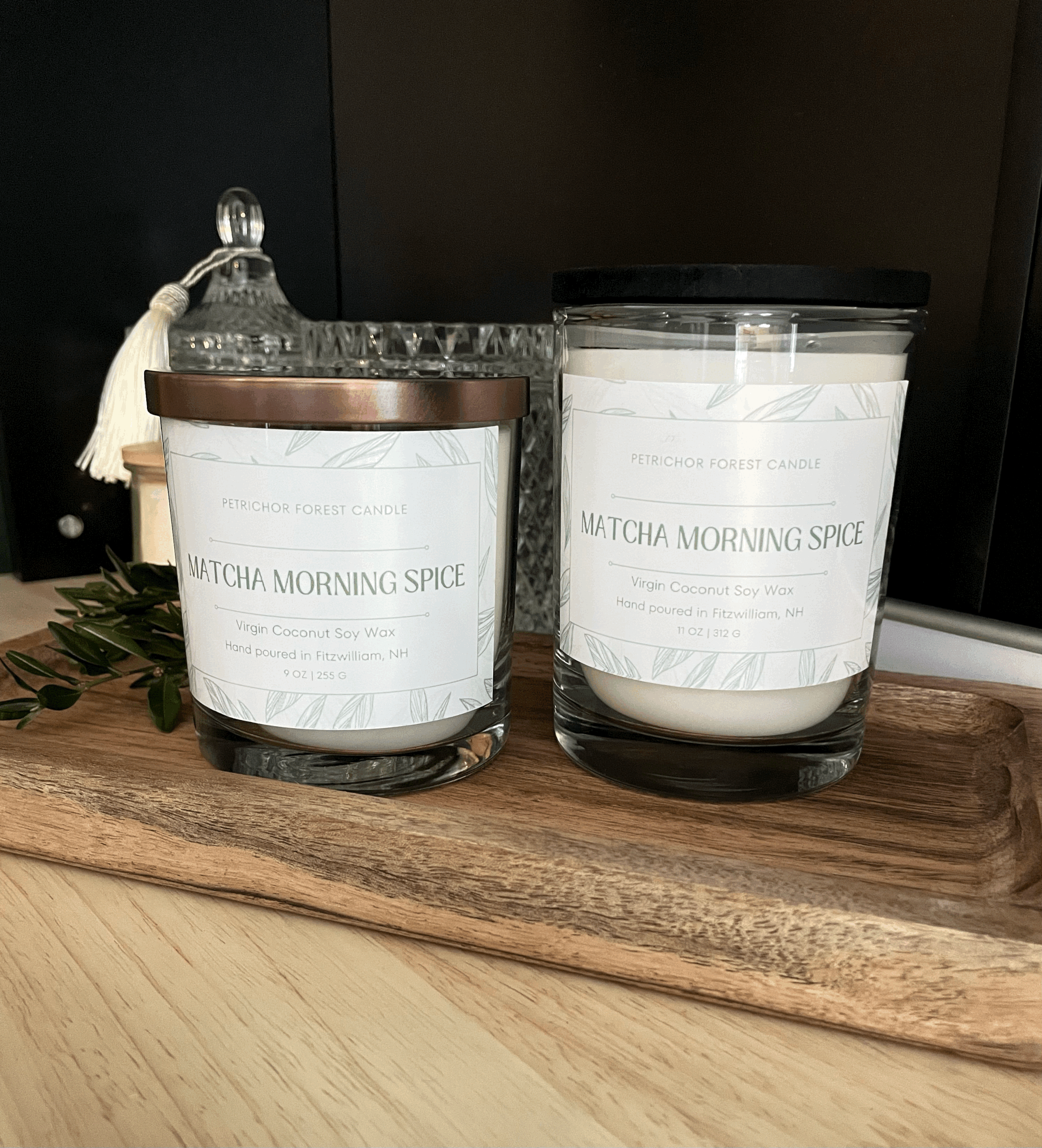 Matcha Morning Spice Candle in Reusable Rocks Glass