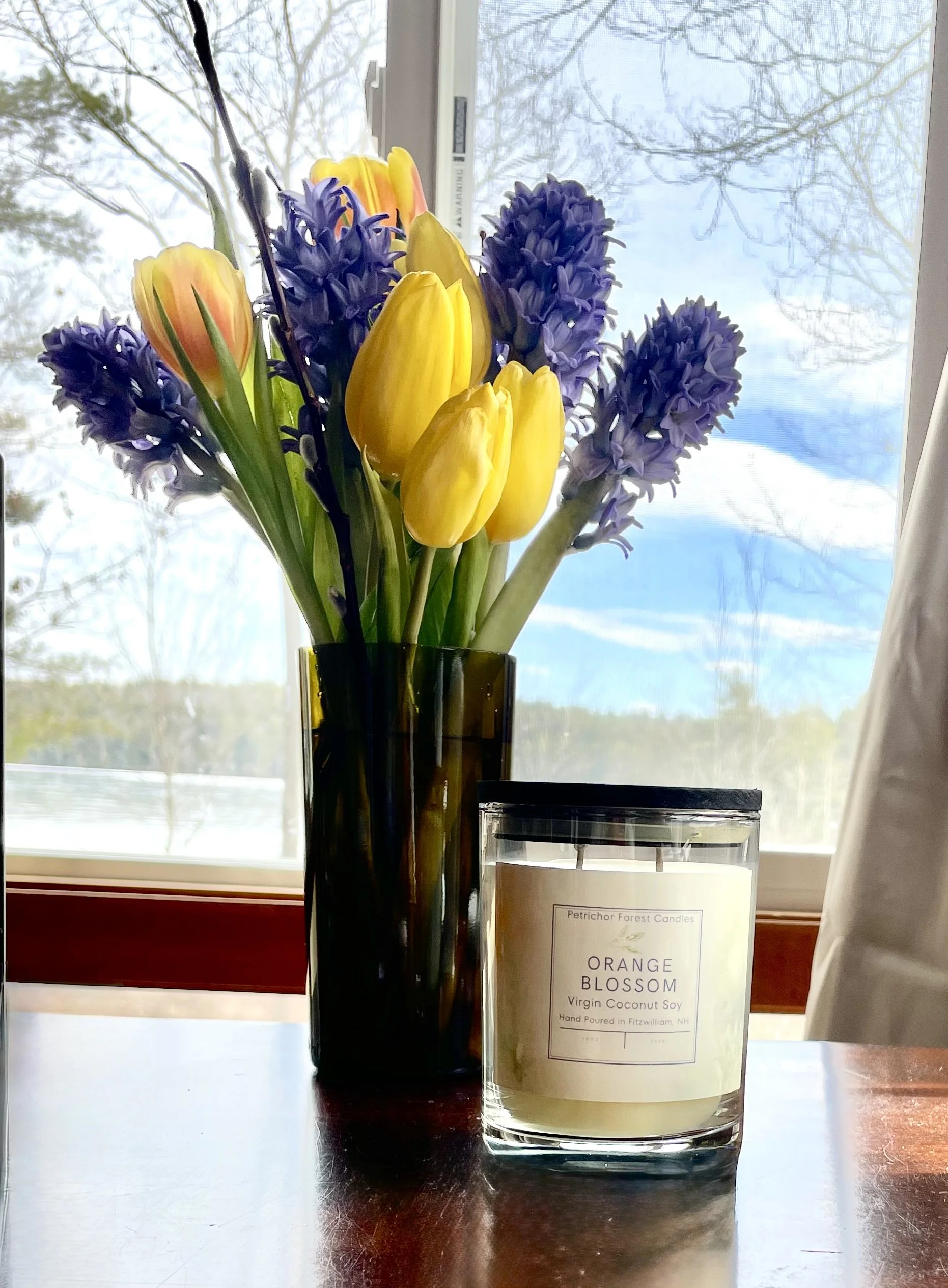 Orange Blossom Candle in Reusable Rocks Glass