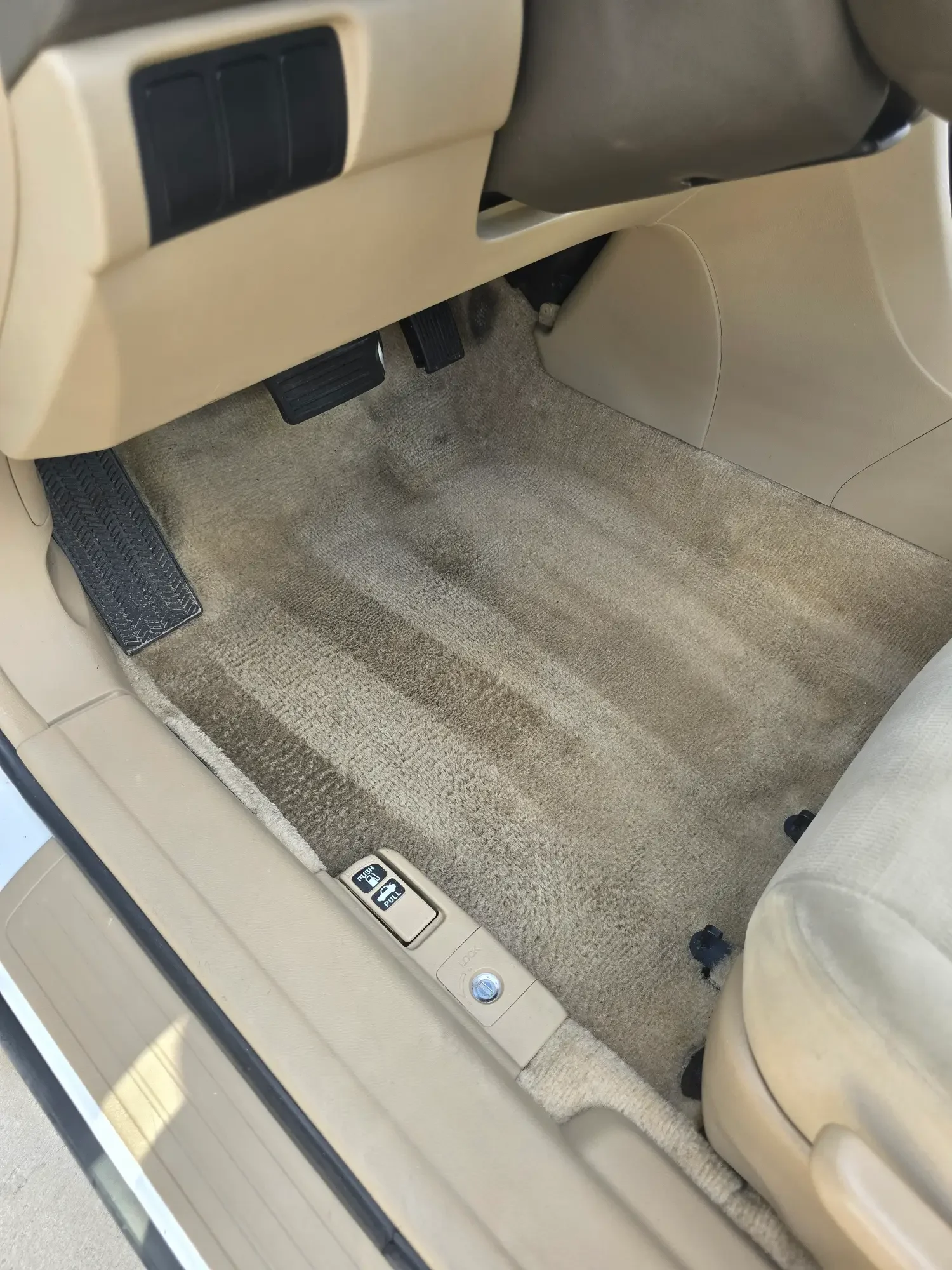 Carpet extraction removed dirt and restored appearance