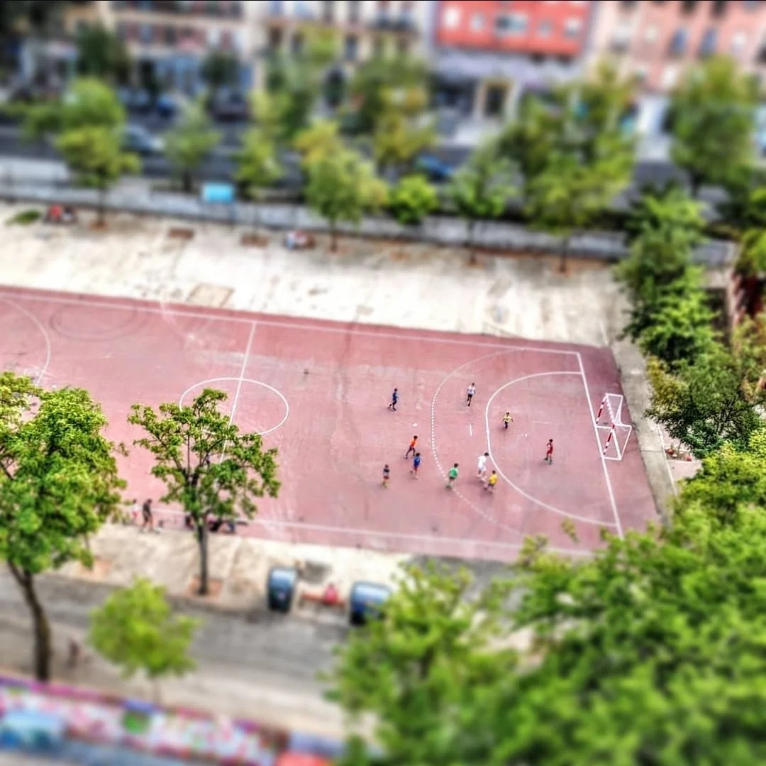 Stylized digital photo shot in Madrid, Spain