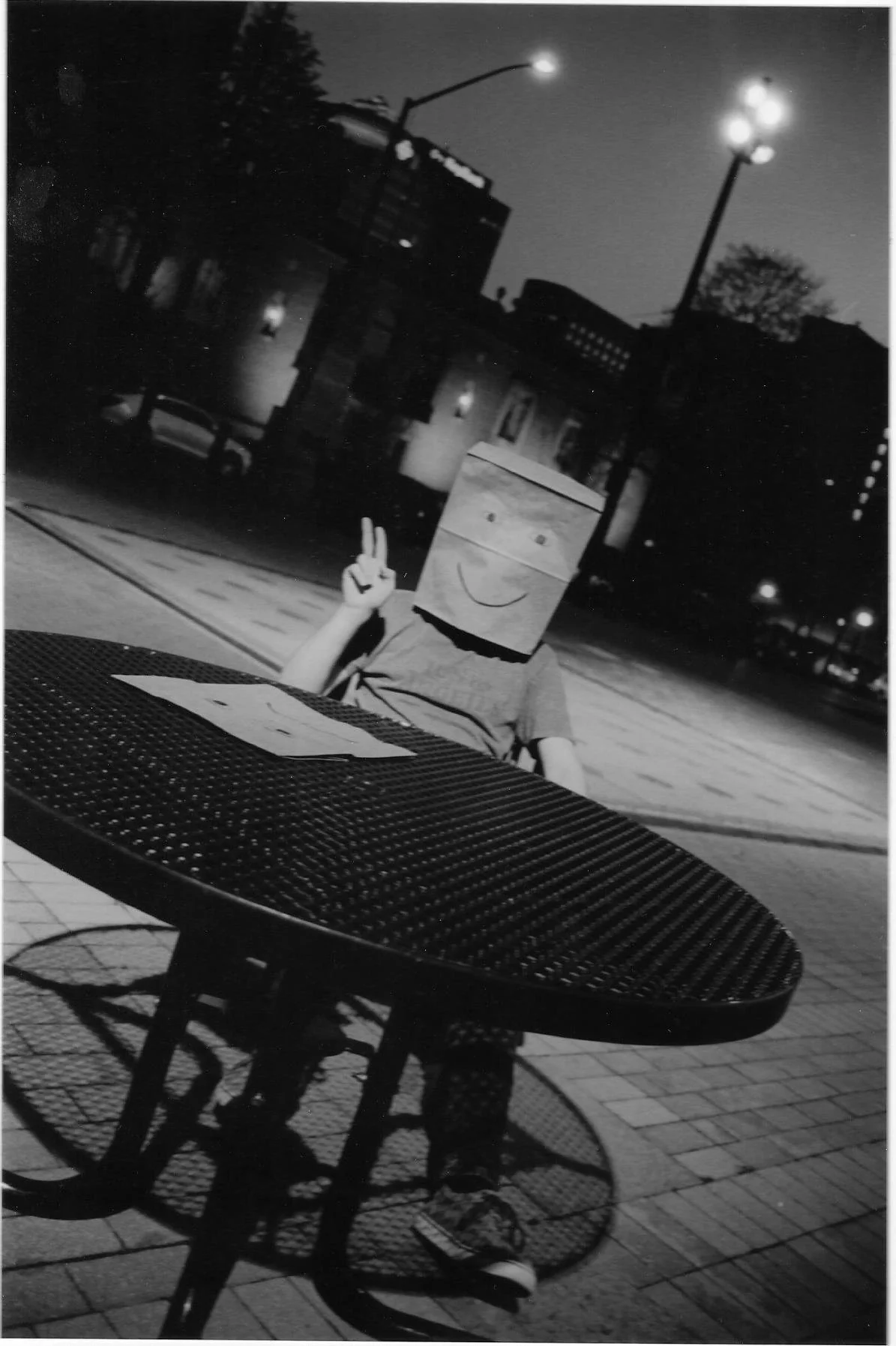 Scan of photo taken on 35mm black and white film and printed/edited in darkroom 