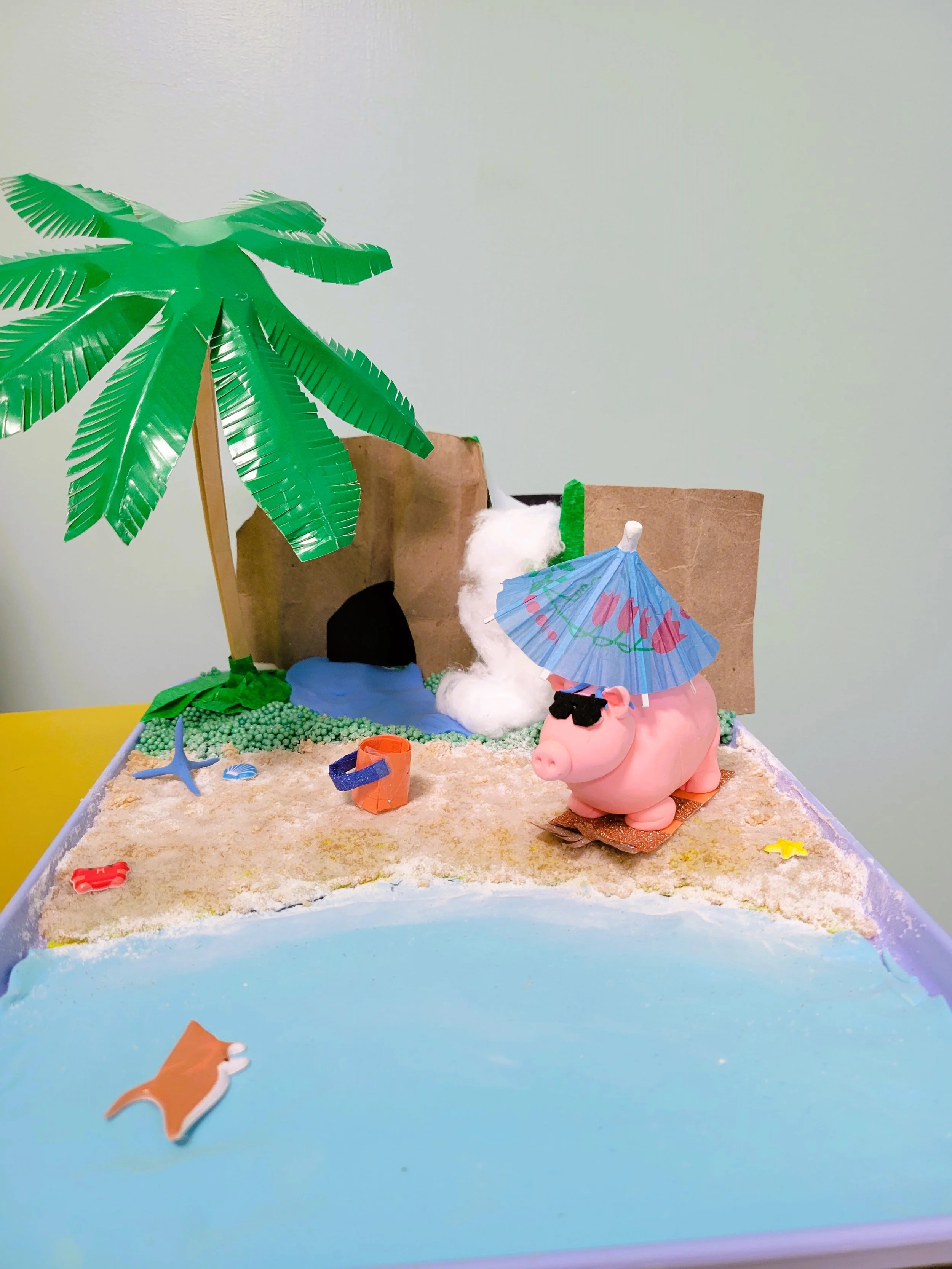 Pig on the Beach