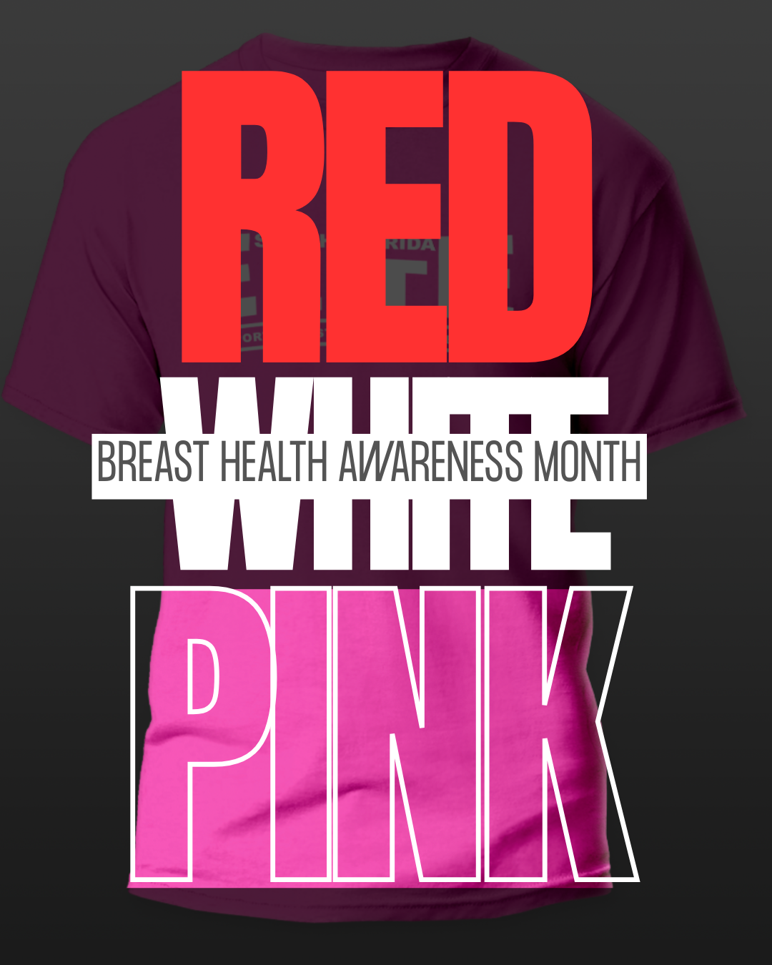 RED WHITE & PINK