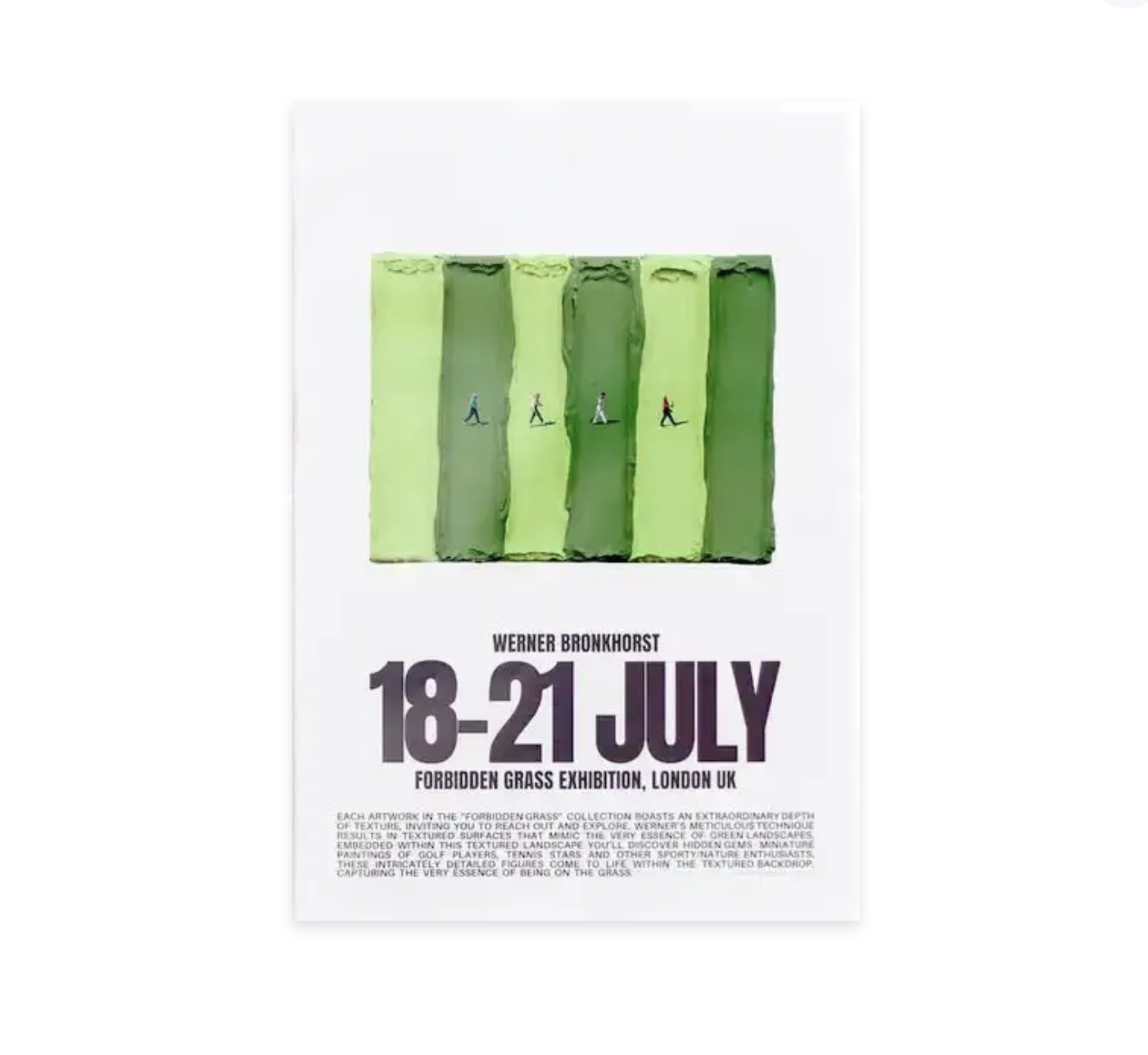 Signed Caddy Road Exhibition Poster | Werner Bronkhorst (2024)