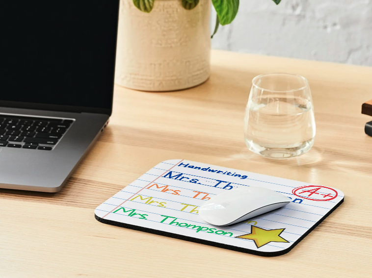 Handwriting Practice Mousepad