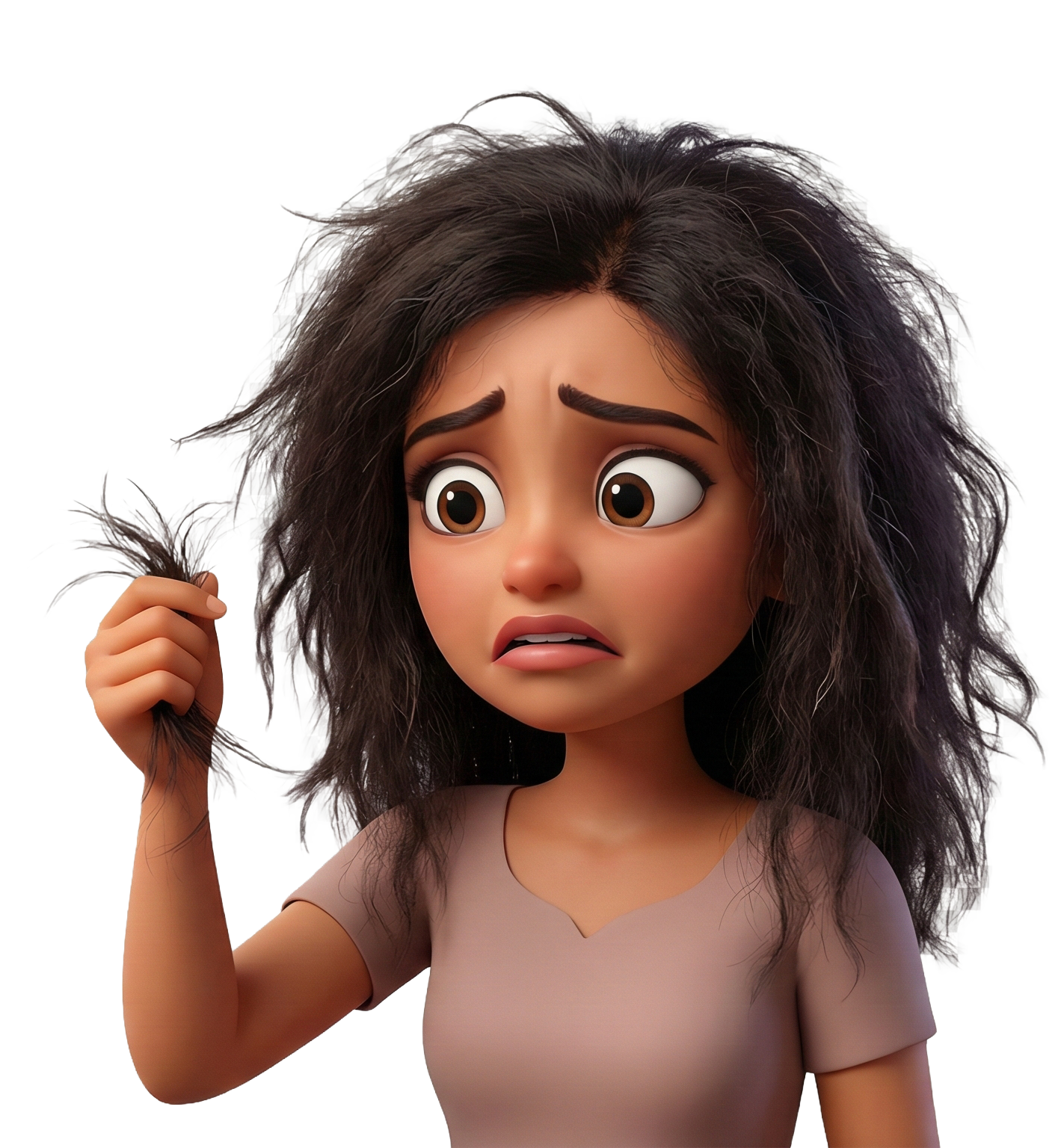 woman with hair loss, hair thinning and hair fall