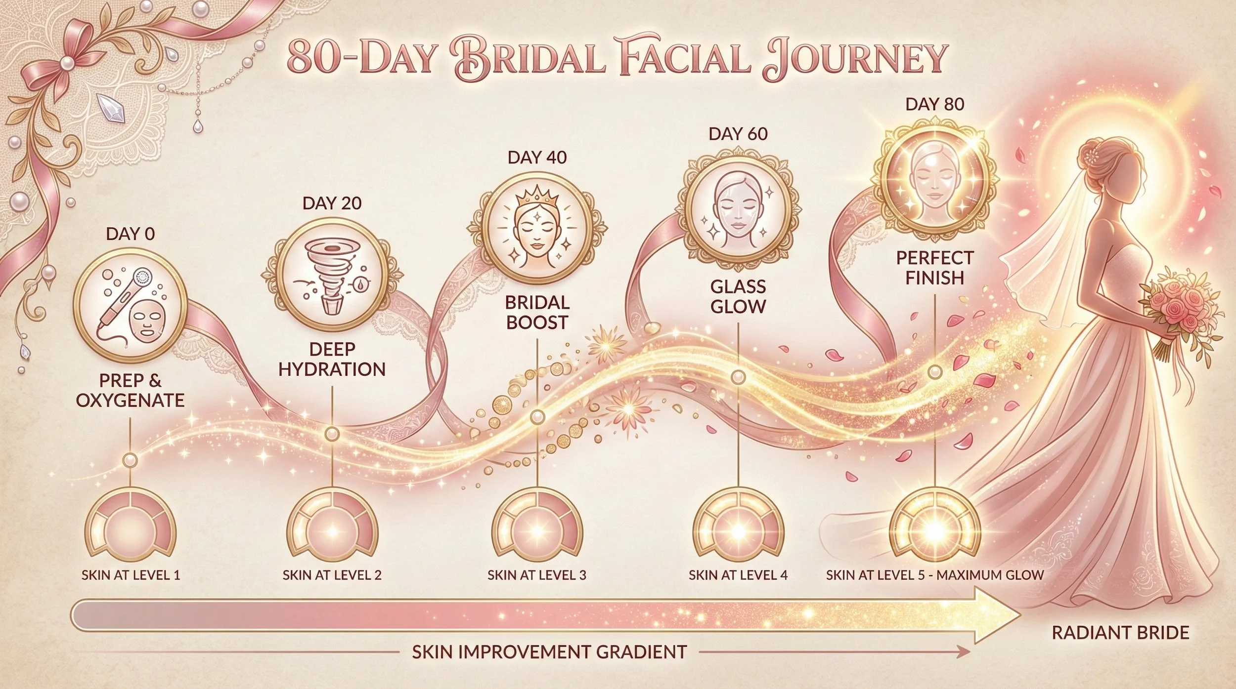 prep and oxygenate, deep hydration, bridal boost, glass  glow