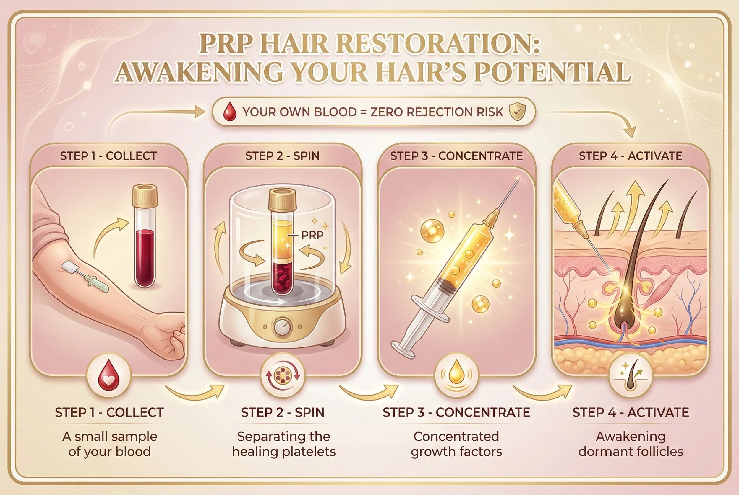 they took blood sample, then spin in centrifugation then concentrate
