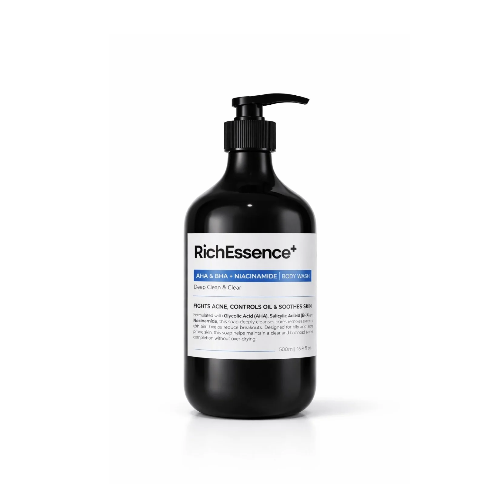 Acne Care Body Wash Contains AHA & BHA & Niacinamide