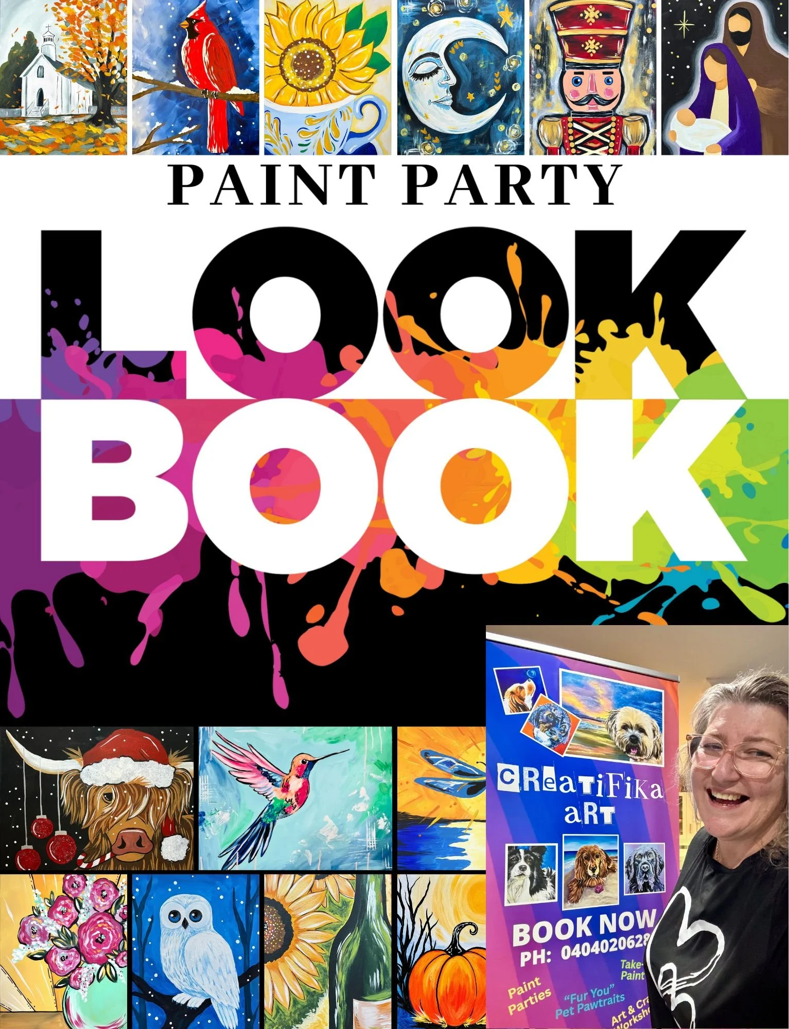 Look Book - Designs for Paint Parties and Paint Kits