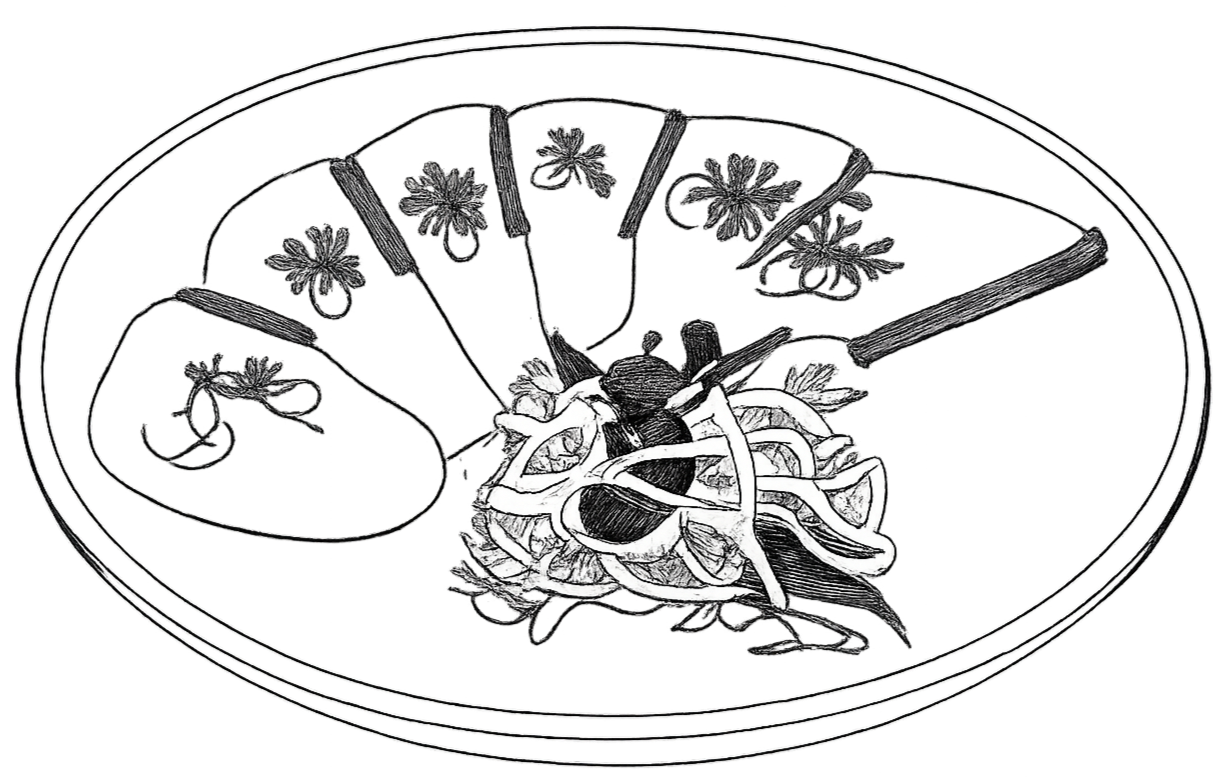 Kanpachi with daikon radish.