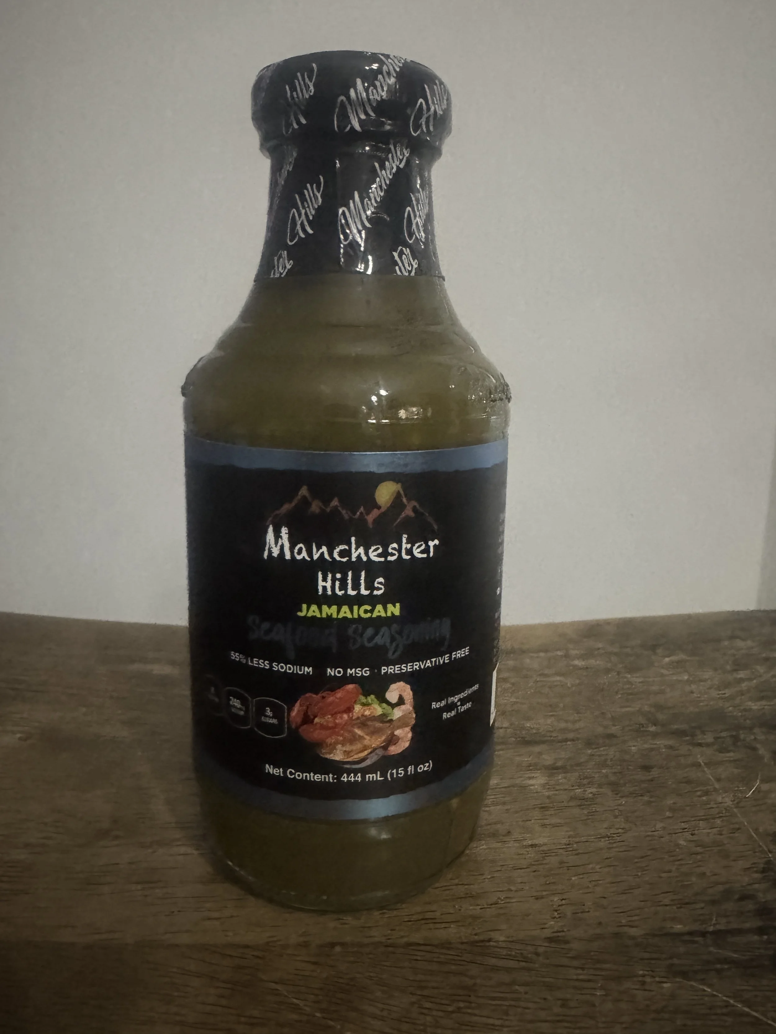 Manchester Hills JAMAICAN Seafood Seasoning 444mL (15 fl oz.)
