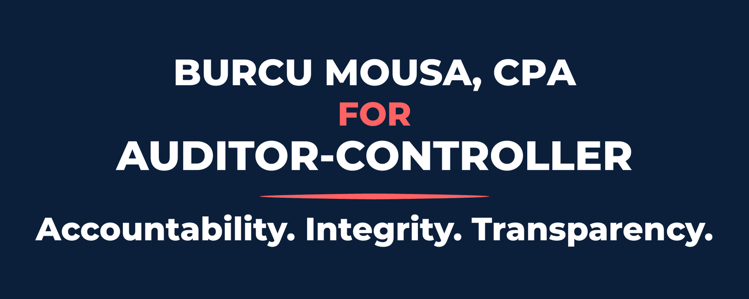Burcu Mousa, CPA for Auditor Controller