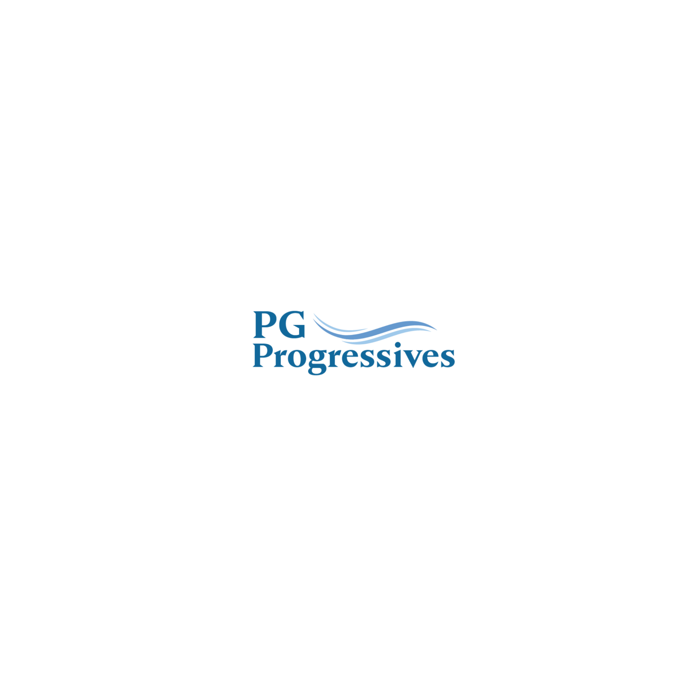 A logo with the text 'Progress' in blue, featuring a stylized wave design underneath.