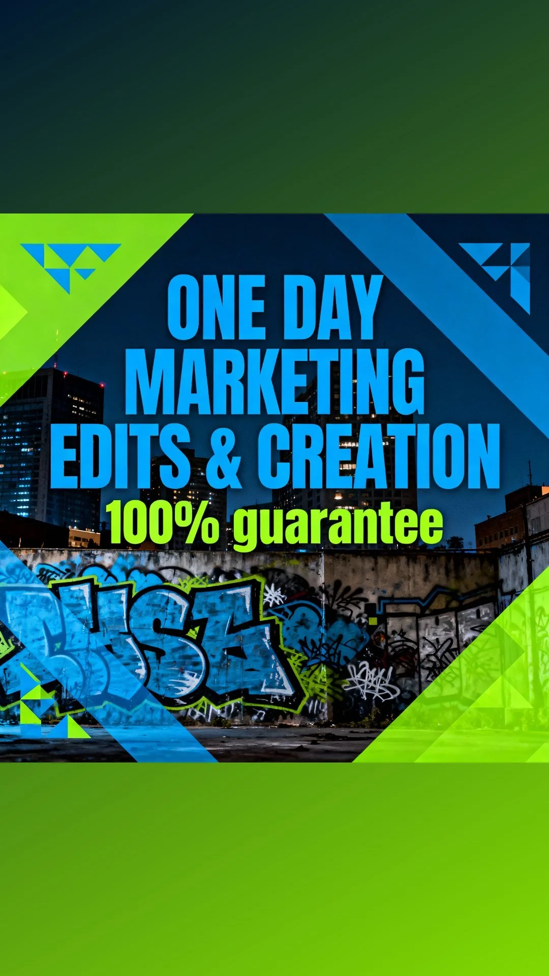 one dayy marketing creation an editing