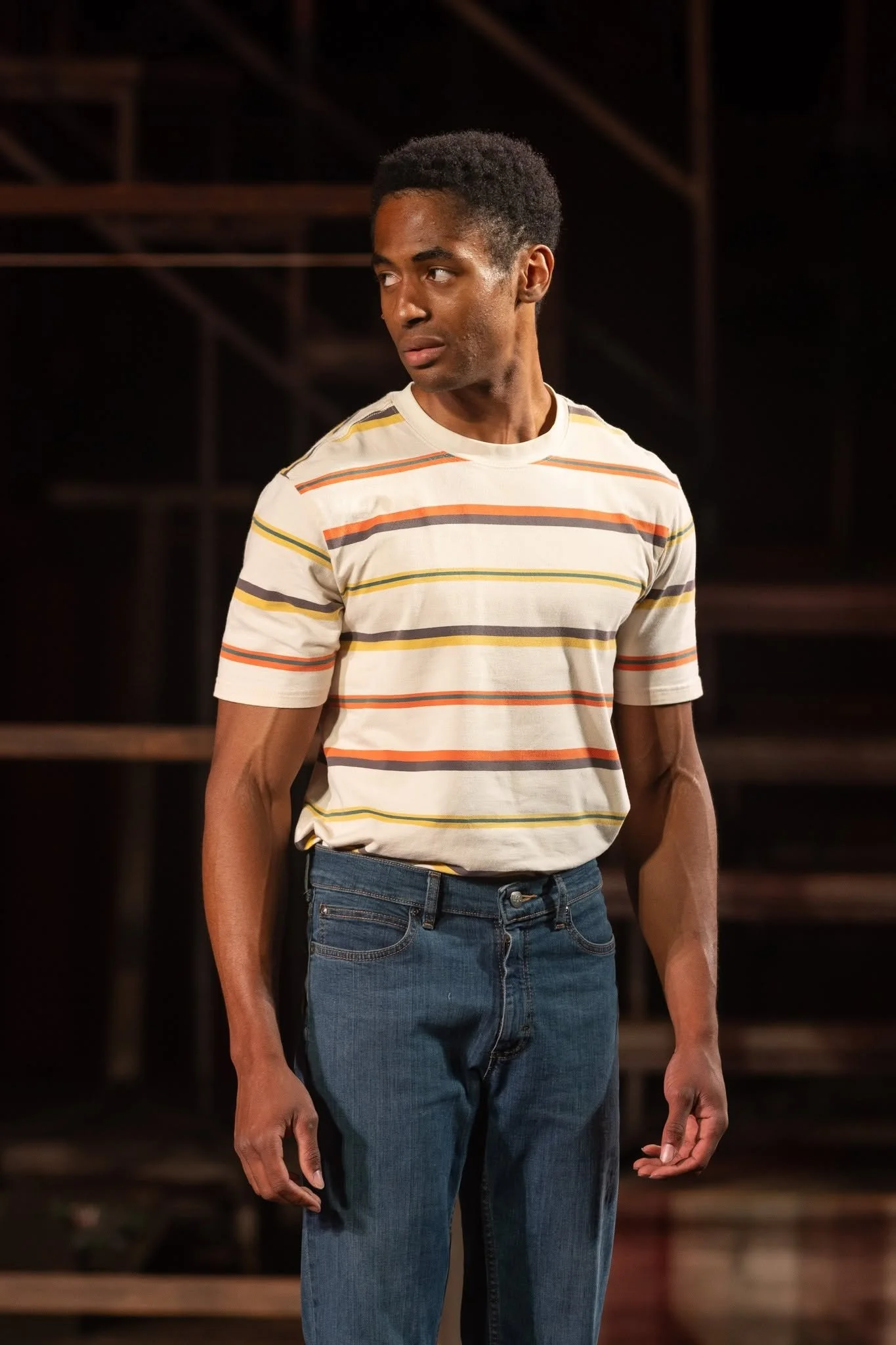 Iyanu Olukotun as Cory in Fences, photographed by Davis Banta
