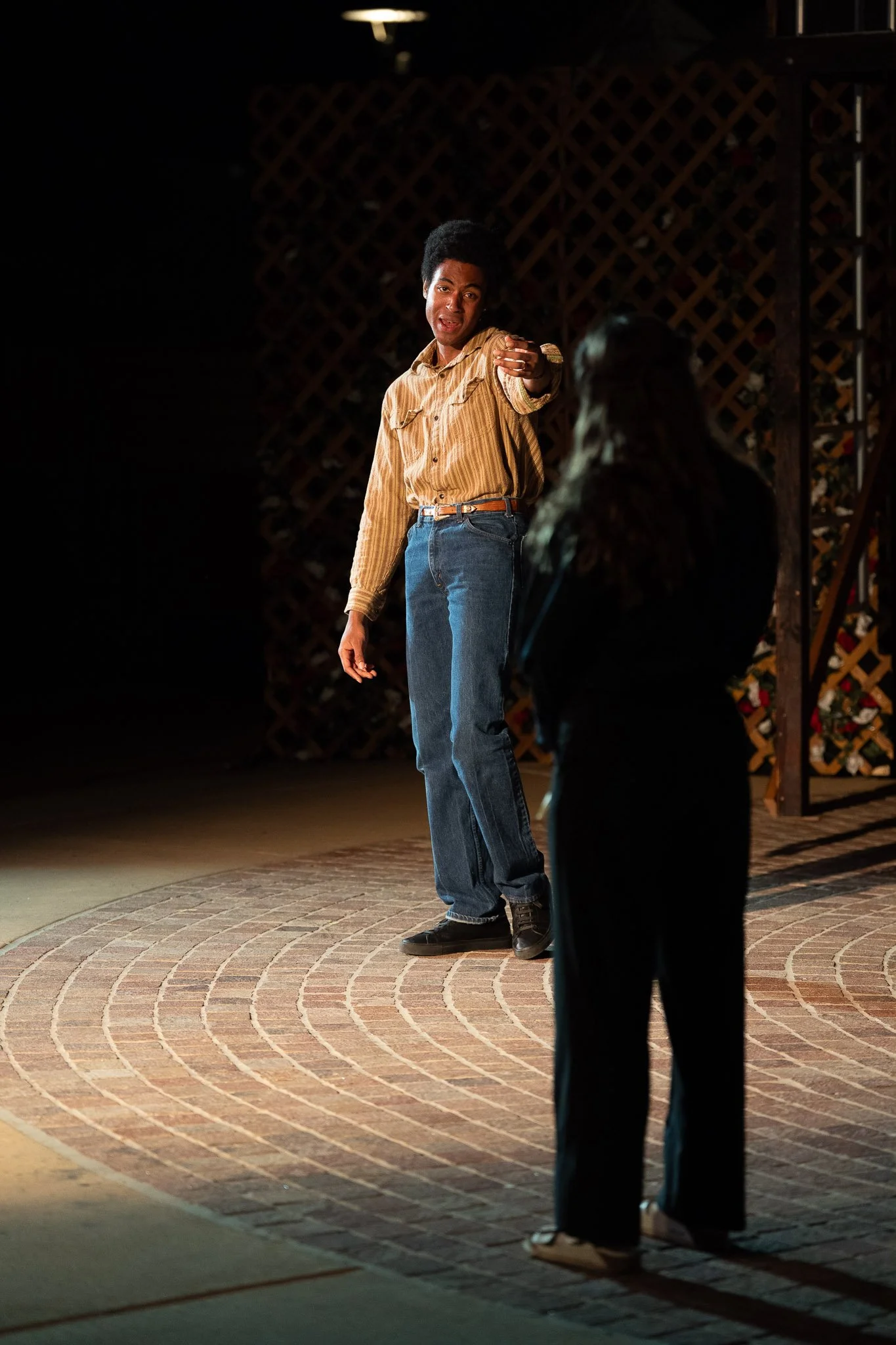 Iyanu Olukotun as Romeo in a solo scene from Romeo and Juliet, photographed by Frank Chen