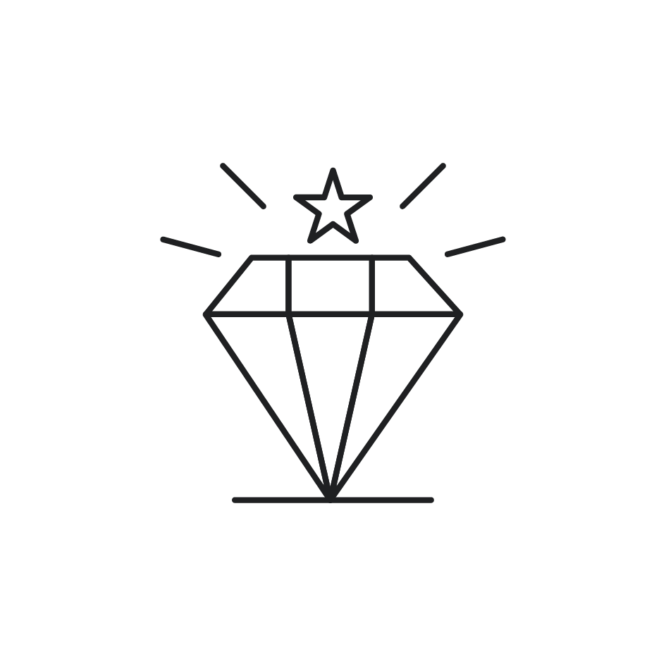 Landskap med berg i bakgrunden och en modern byggnad på en kulle.