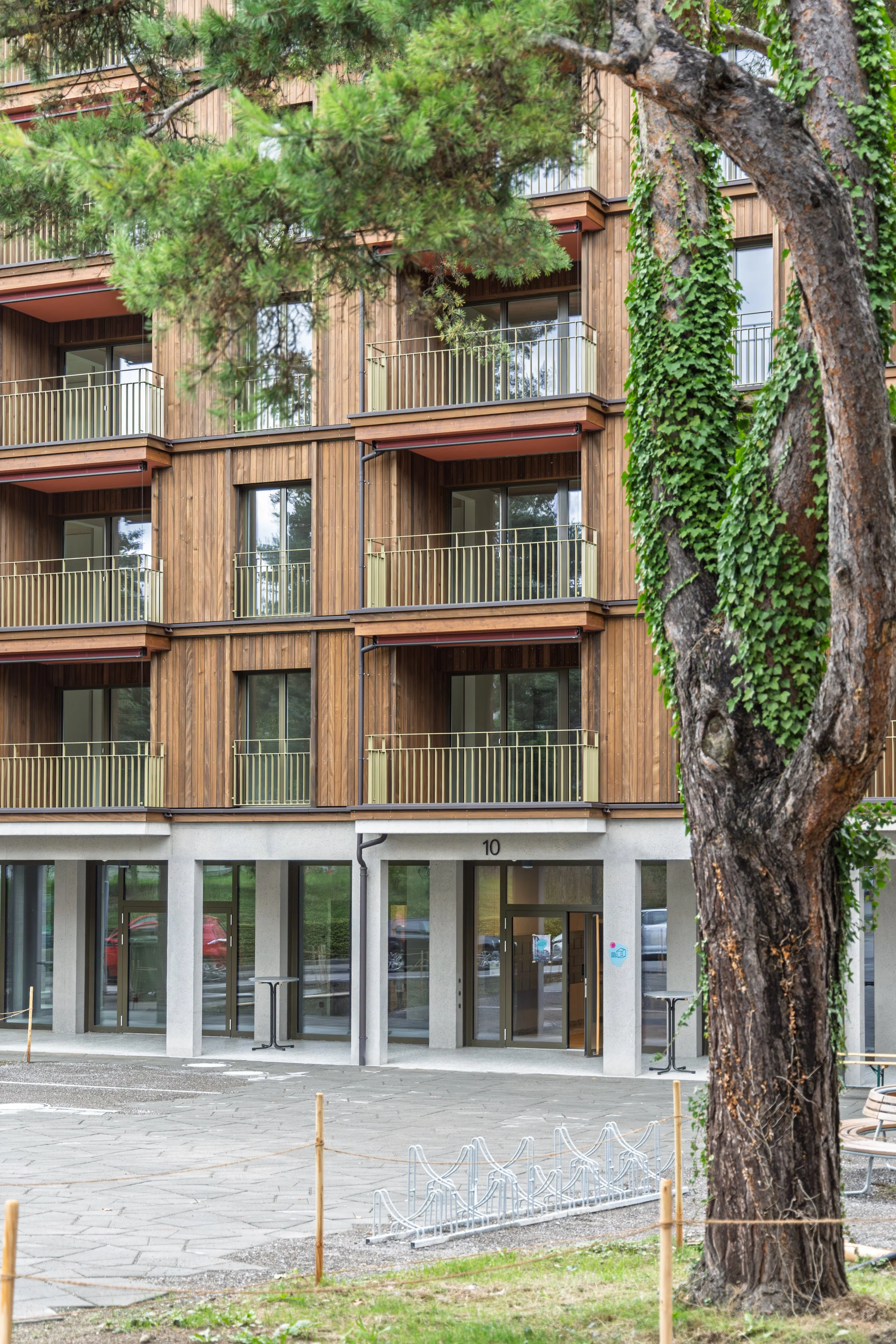 Genossenschaftssiedlung Lerchnhalde Fassade