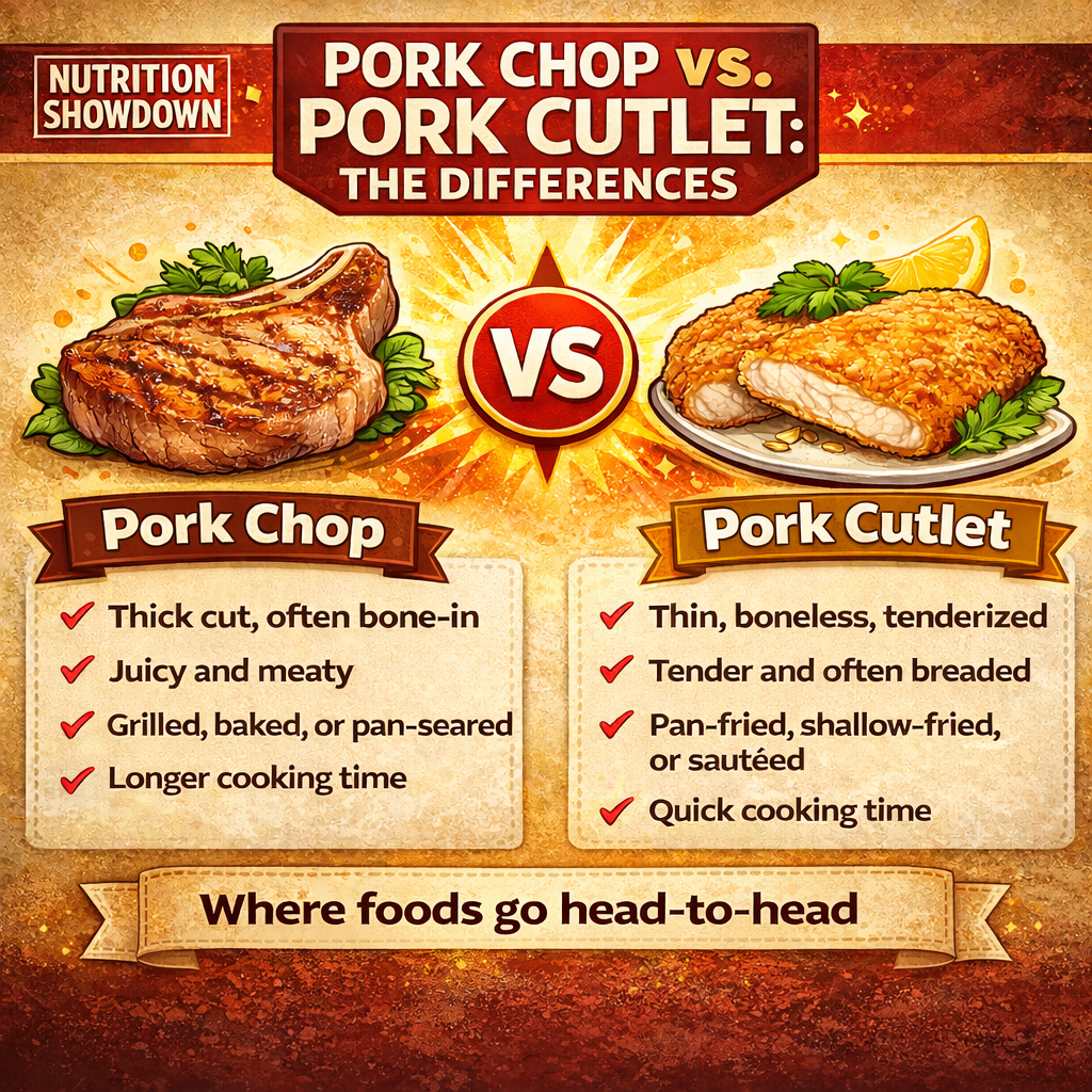 Pork Chop vs. Pork Cutlet: Key Differences