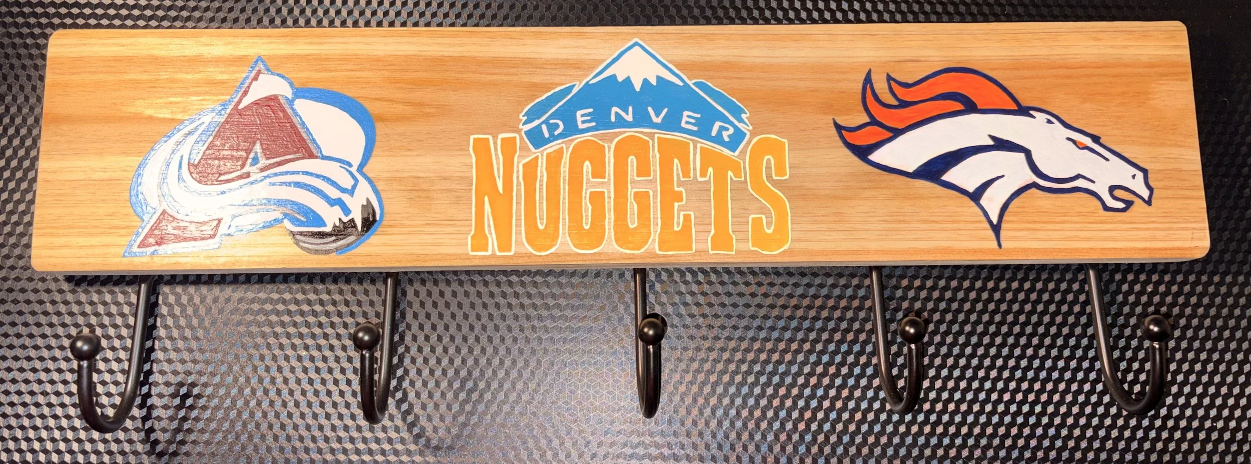 Denver Sports Logo Keyholder