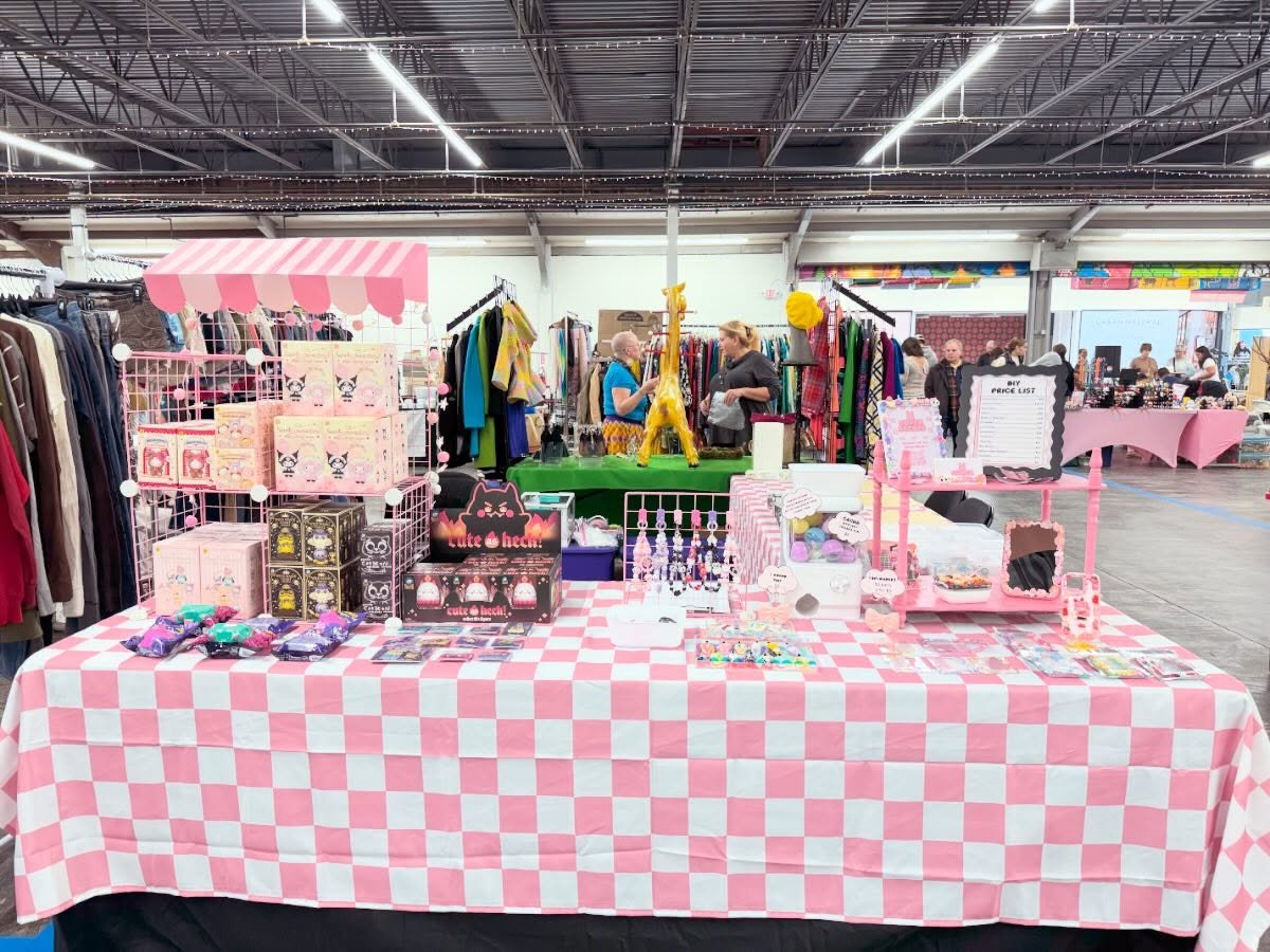 We&rsquo;re here at @lackawannastation with @montclair_flea  until 5! Come by and decoden with us! 💖 #decoden #lackawannastation #montclairflea #diy #crafty