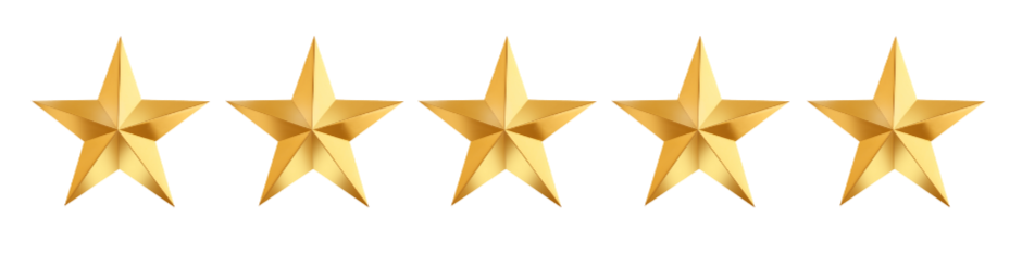 Seven gold stars in a row