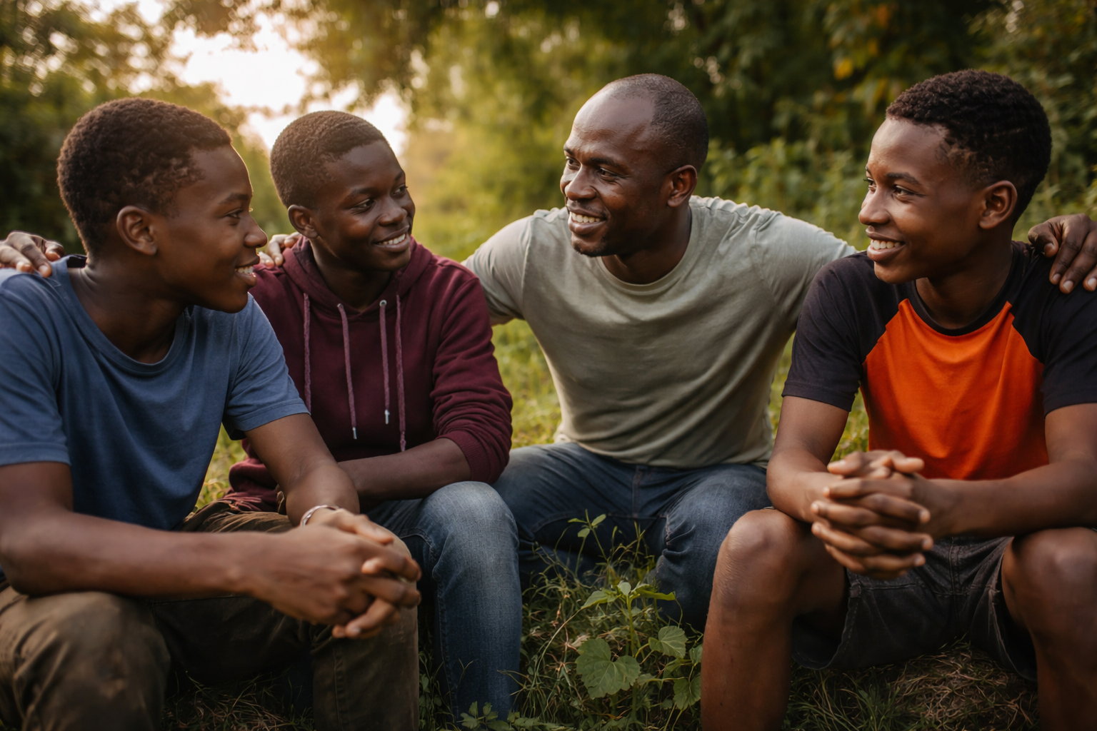 Scenic view of rolling green hills with a modern building, against a backdrop of tall snow-capped mountains under a cloudy sky.