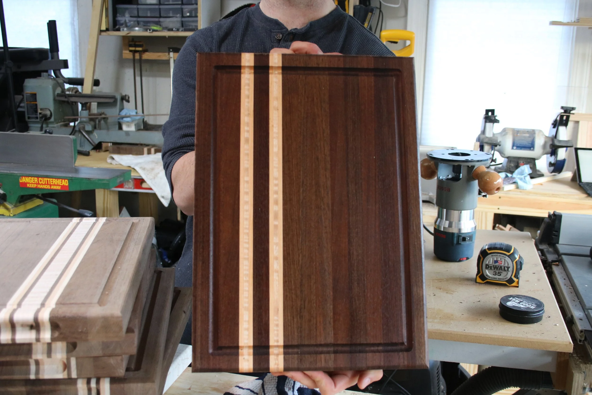 Peruvian Walnut with Maple and Cherry Accents