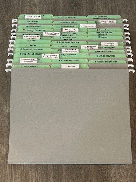 PEACE File Folder Organization System