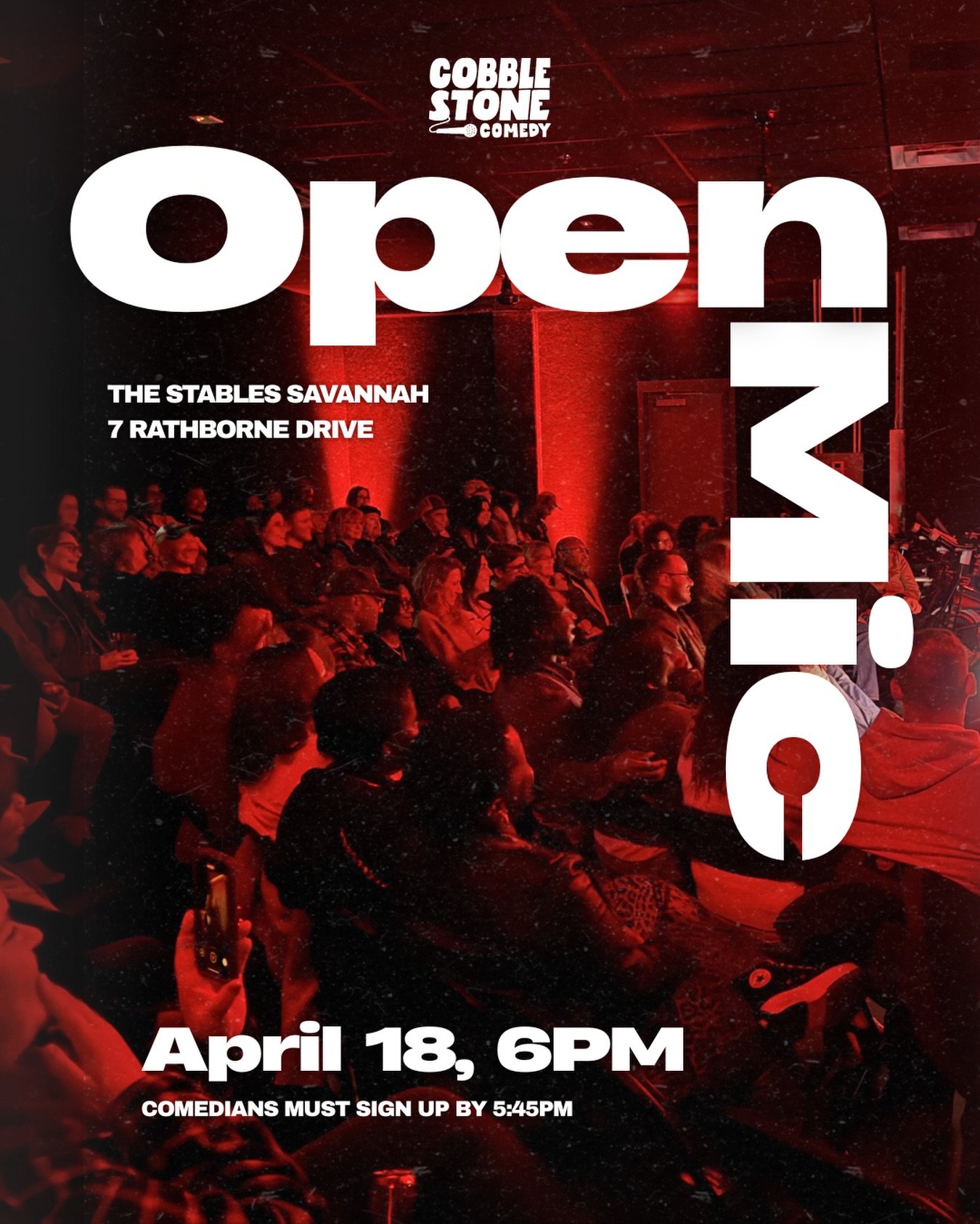 We&rsquo;re turning The Stables into a comedy club for the weekend &mdash; and what&rsquo;s a comedy club without an open mic?

Come see local comics, first-timers, and some experienced performers trying out new material.

Comics &mdash; here&rsquo;s