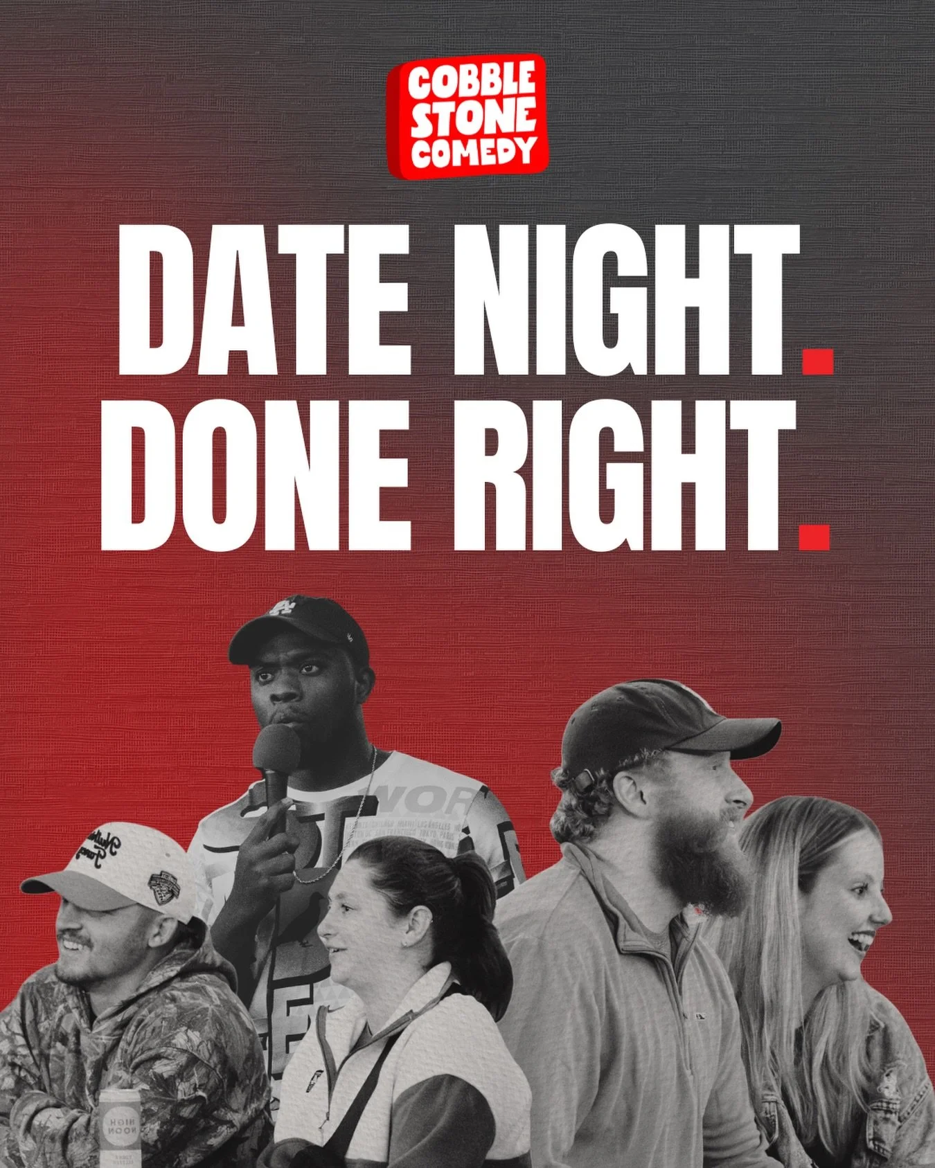 We can feel the love in the air 💕 The next 10 people to buy tickets to our pop-up comedy club get a 2-for-1 deal. Bring a date, grab a friend, text your ex&hellip; your call.

🗓️ April 17-18
📍 The Stables

Tickets in bio or at cobblestonecomedy.co