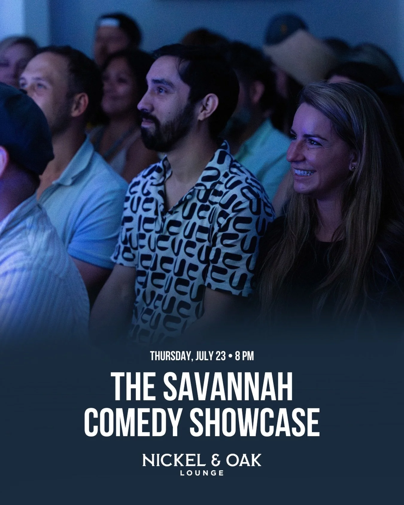 This Thursday, we&rsquo;re bringing live stand-up comedy to Nickel &amp; Oak. 🎤

Join us for The Savannah Comedy Showcase, a monthly comedy show featuring some of the best comedians from Savannah and across the Southeast. Settle in with a craft cock