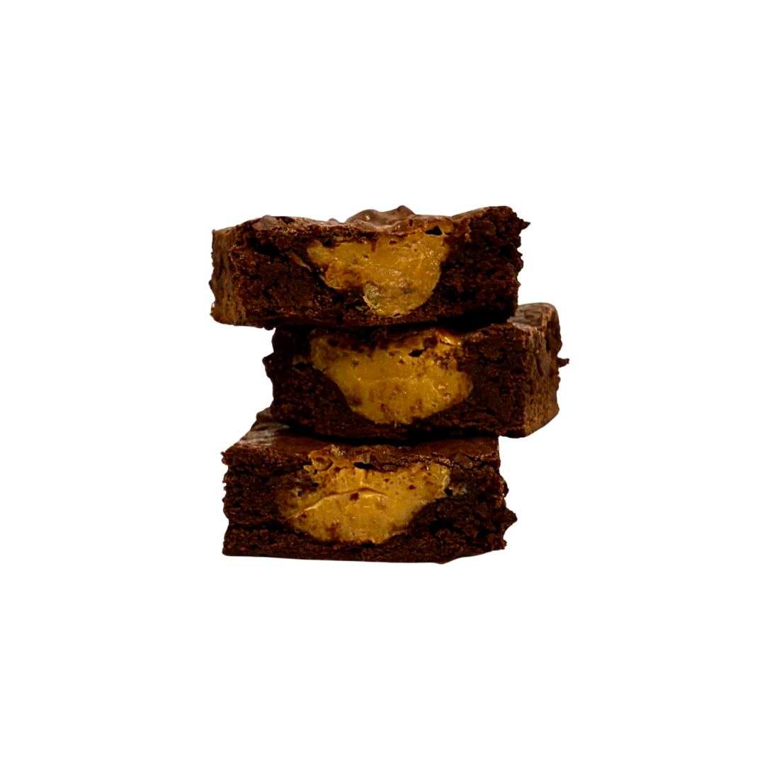 Fudge Brownies w/ Dulce de Leche
