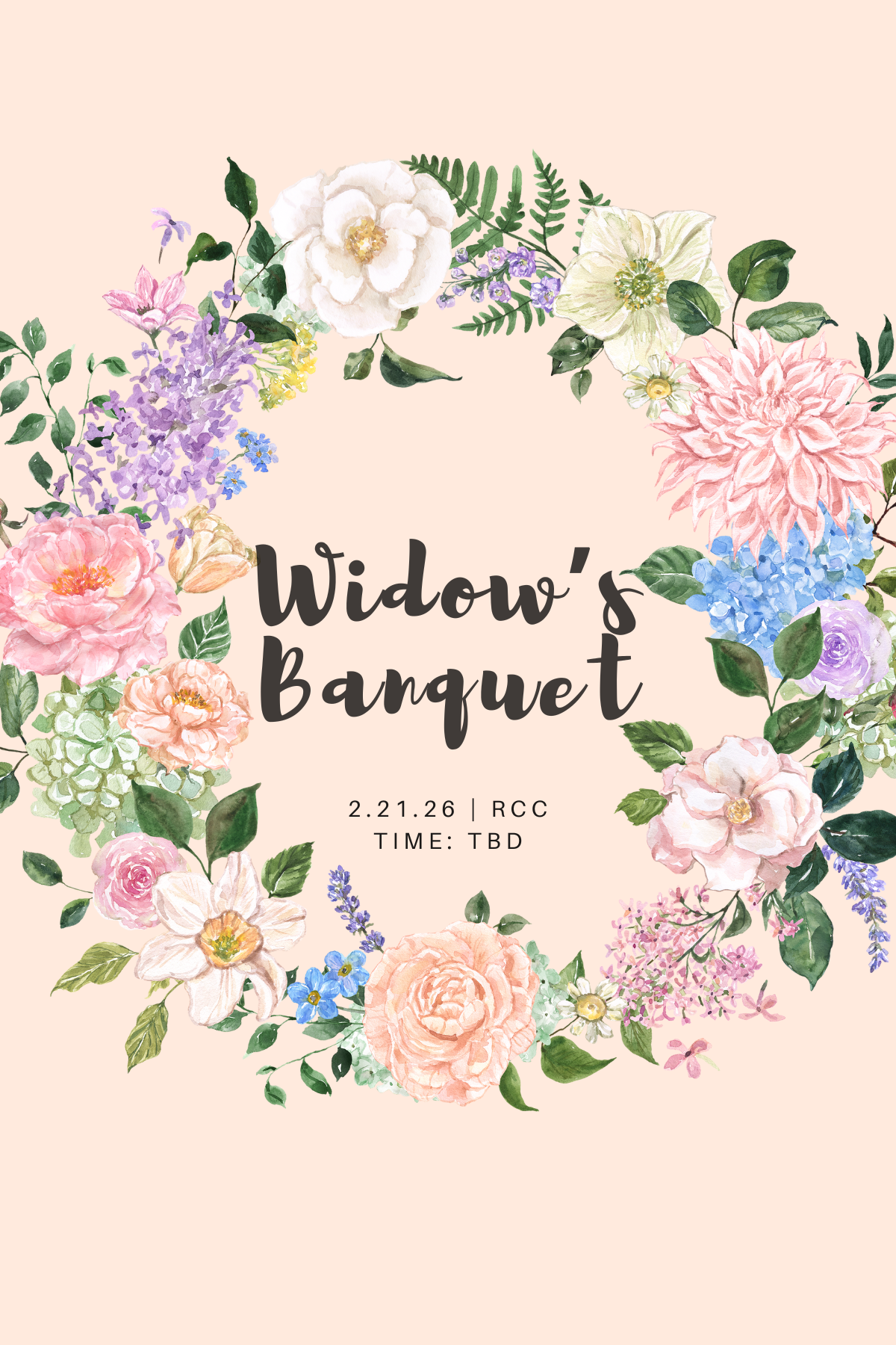 Annual Widow's Banquet