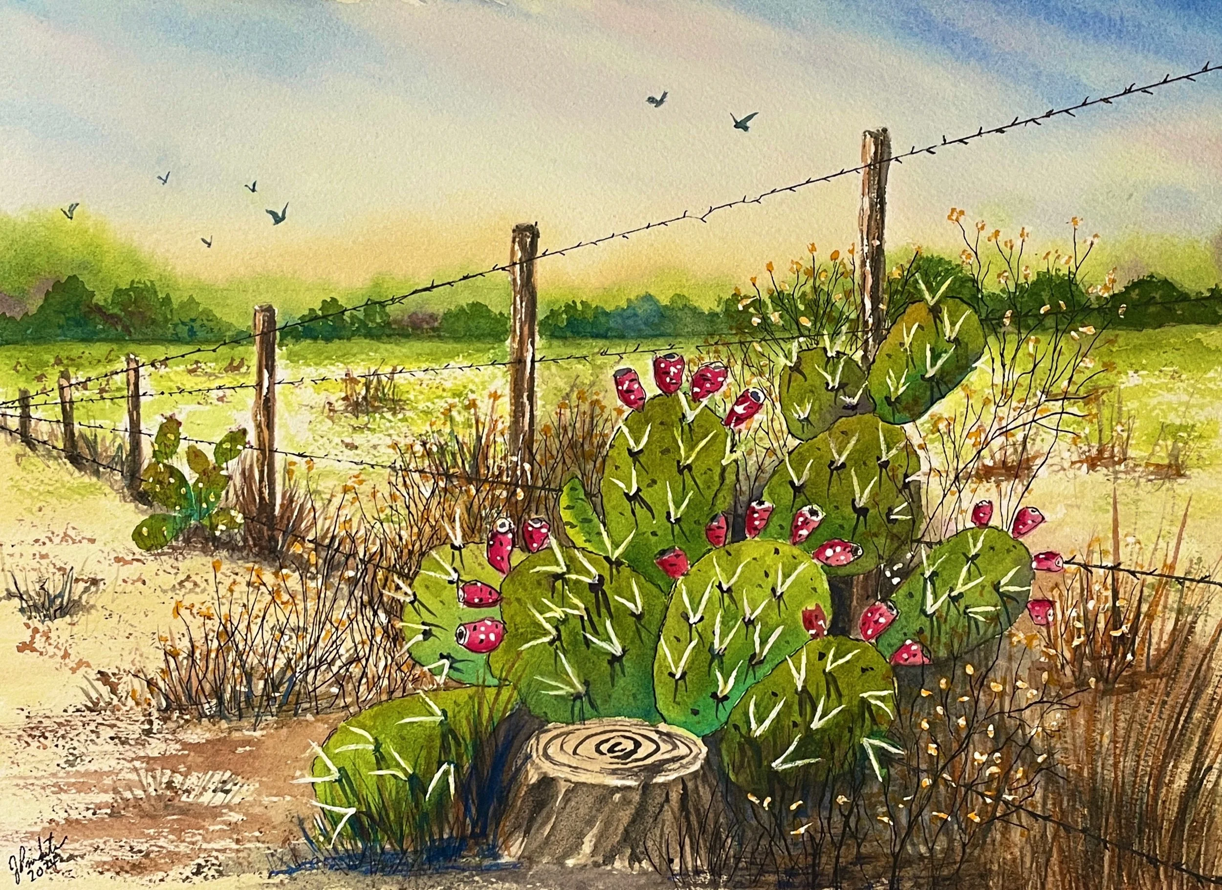 Fenceline Prickly Pear