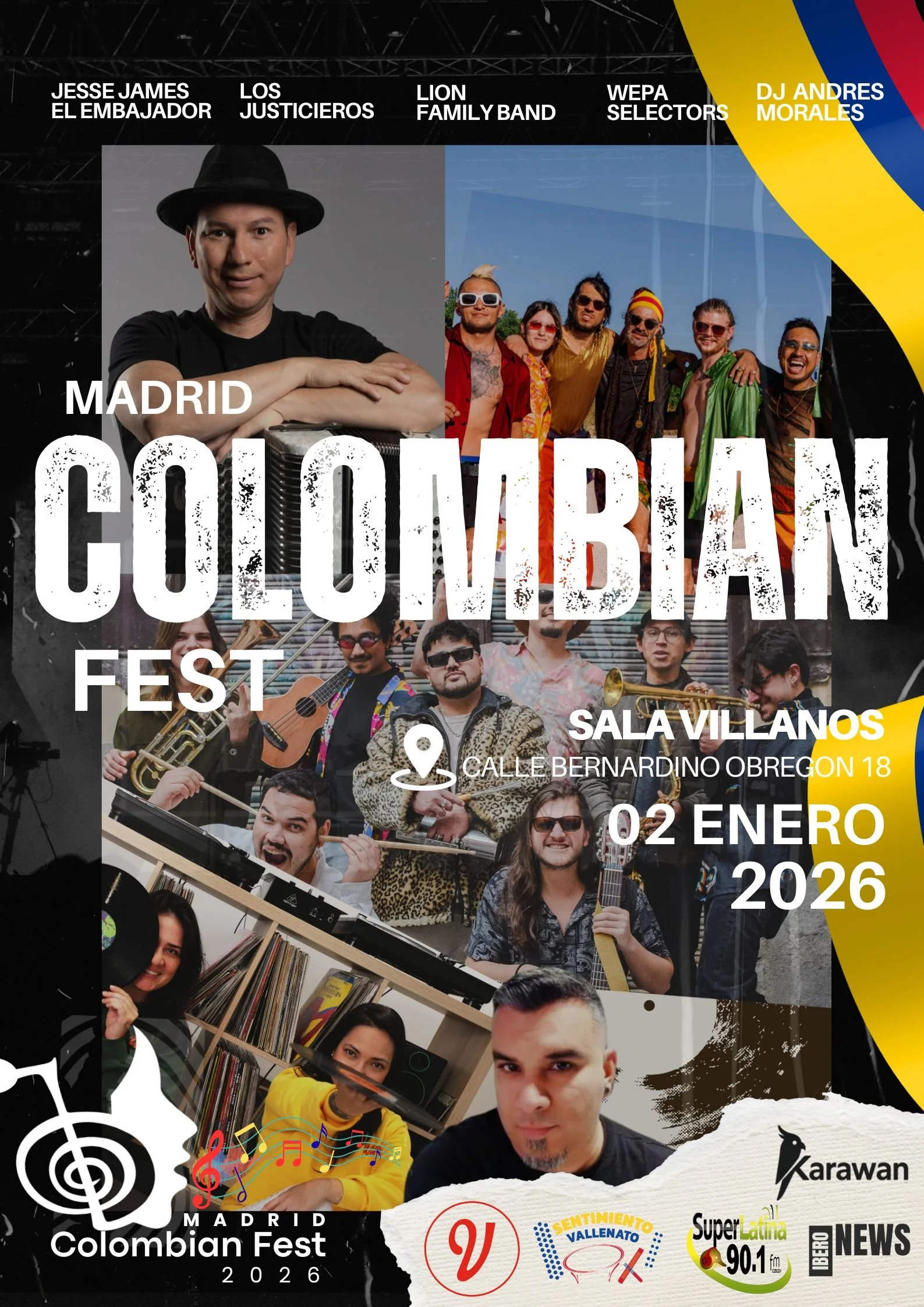 Madrid abre el año con el nacimiento del Madrid – Colombian Fest, una nueva cita anual para la música y la cultura colombiana