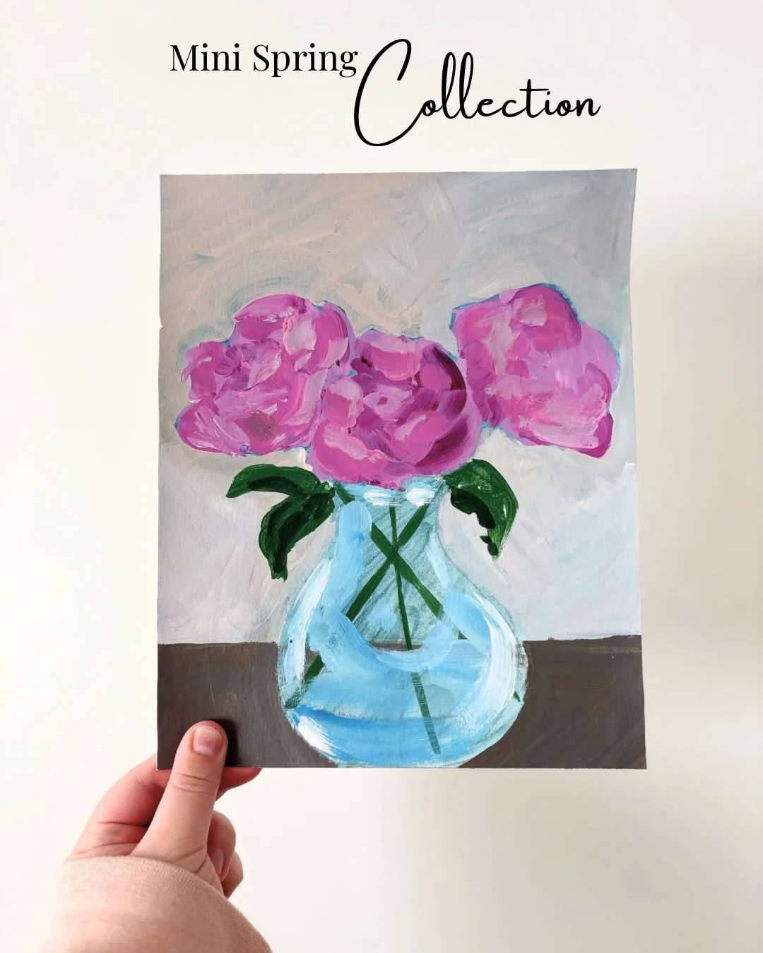 Spring is almost here and so are the flowers! I&rsquo;m happy to promote my mini spring collection for you all and hope you love it as much as I do! 
All works are available on nikkiortegaart.com 

Moody Tulips - $30 (4x4, Acrylic on Canvas)
Tulip Fi