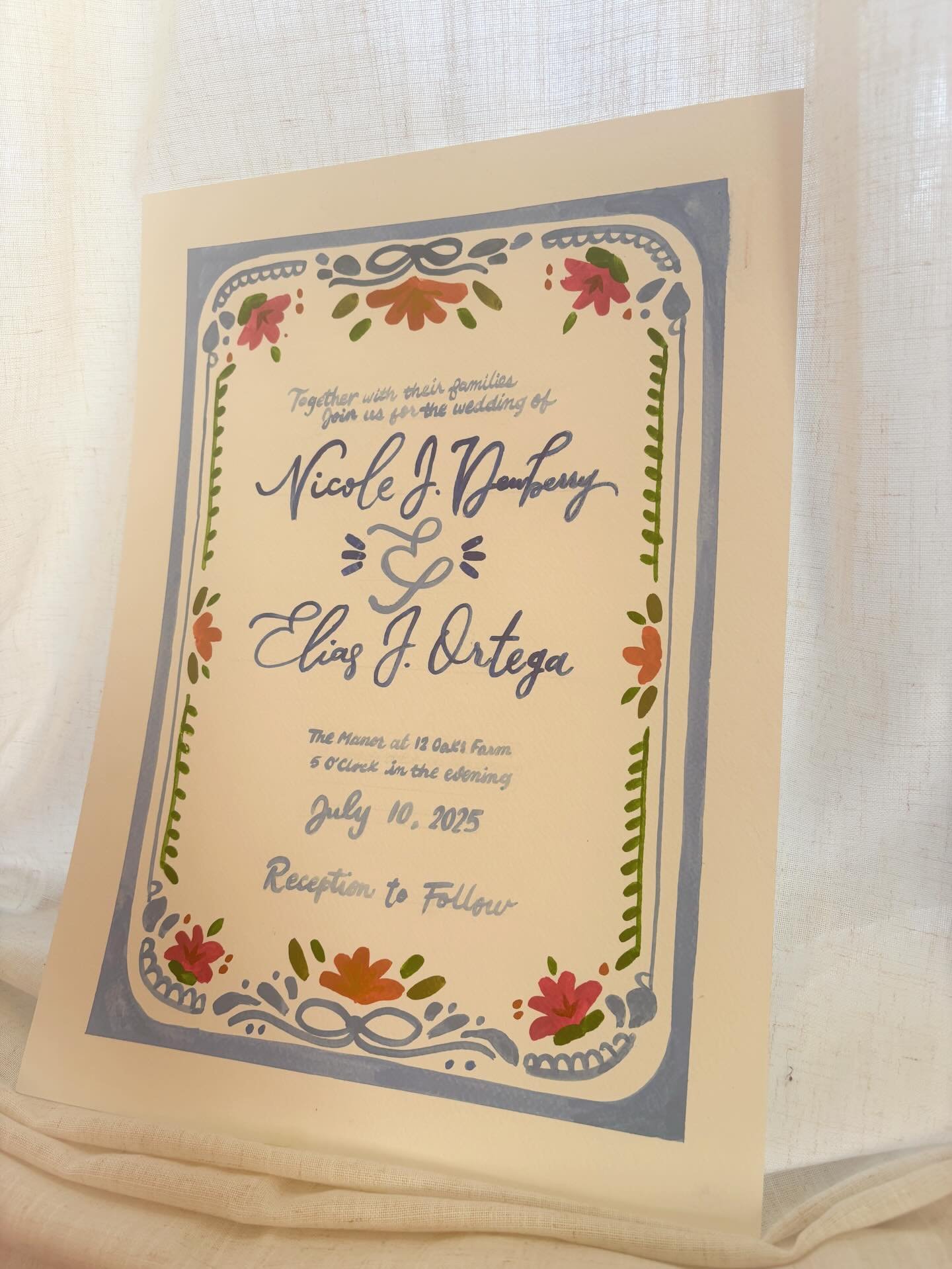 Have a wedding coming up? 💍

Good news for you, I&rsquo;m now offering hand-painted wedding invitations! After a consultation you&rsquo;ll receive your invitation in an easy-to-print file to do what you&rsquo;d like with it or we can discuss printin