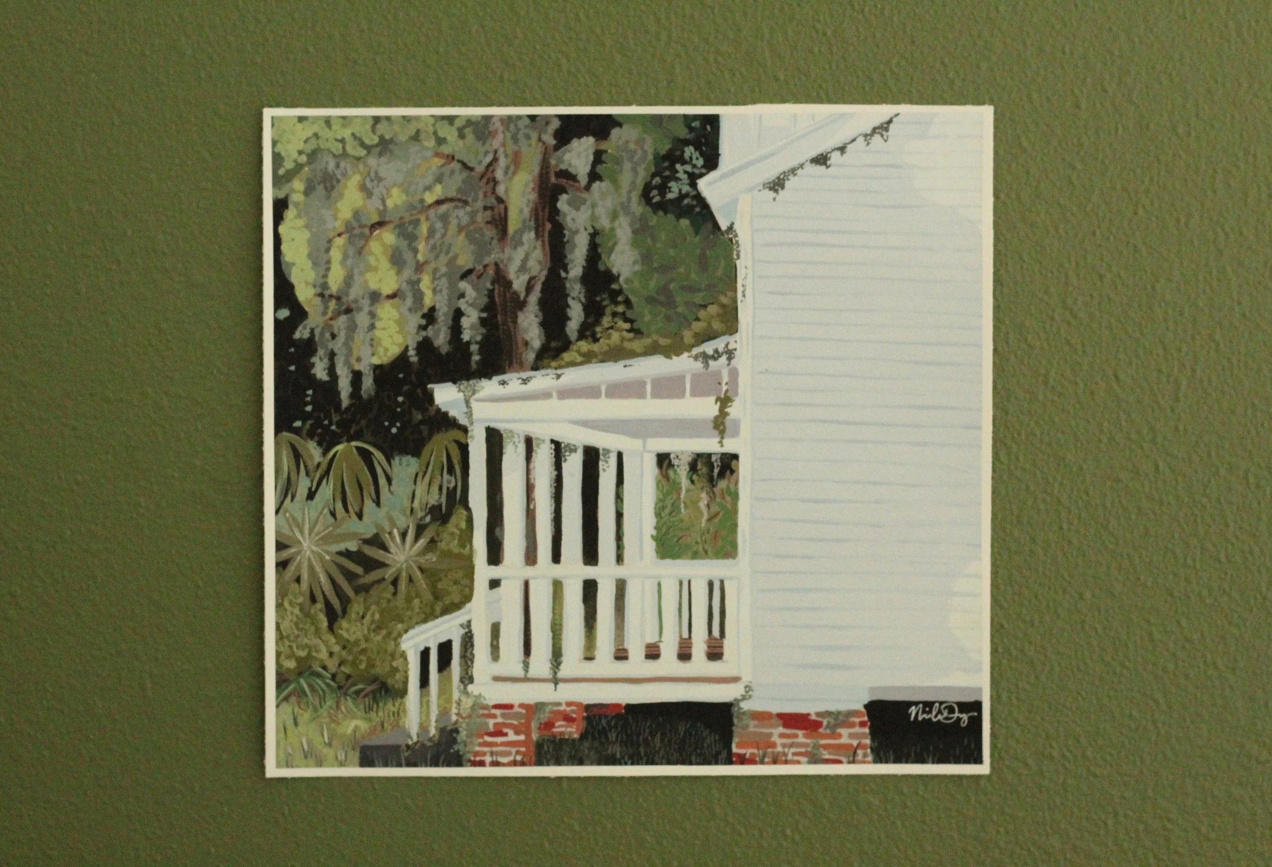 The Alpine Groves House.
This painting reflects the place where my husband and I had our first date as well as the place we got engaged! This piece remains in my home and has a special place in my heart.