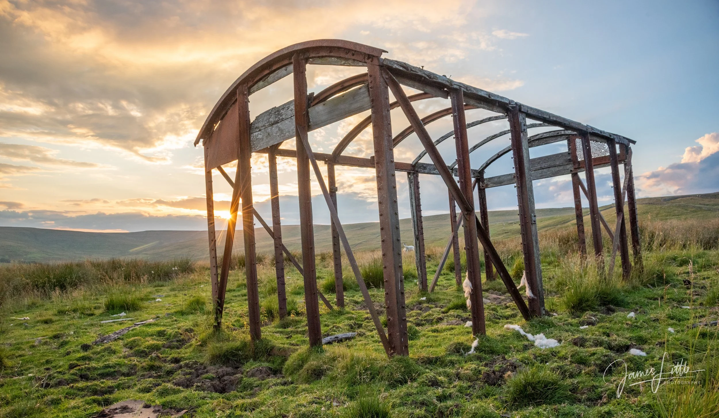 An old train carriage on the fell above Westgate