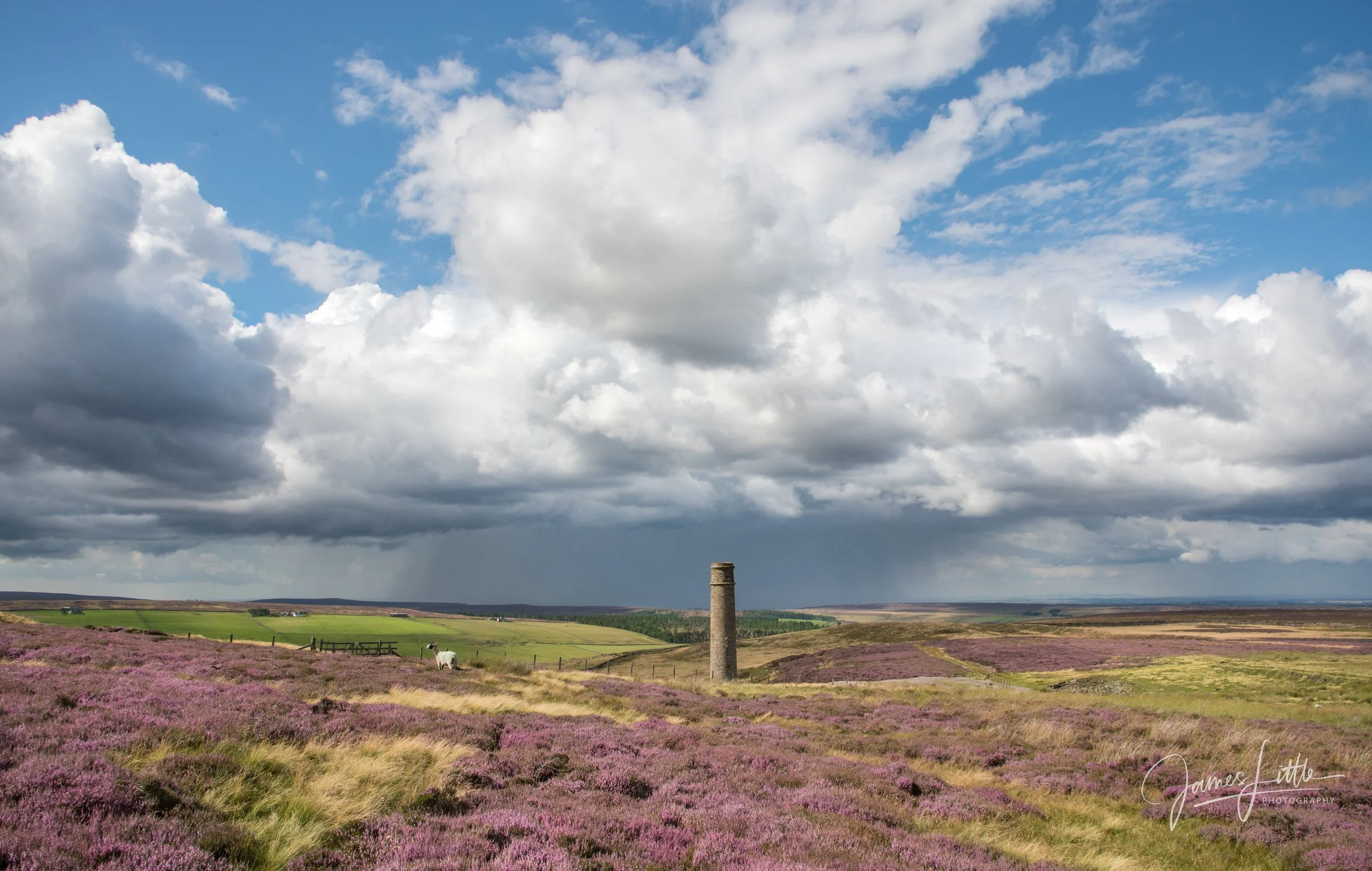 Blanchland Chimney part of the old lead mining in the North Pennines in England