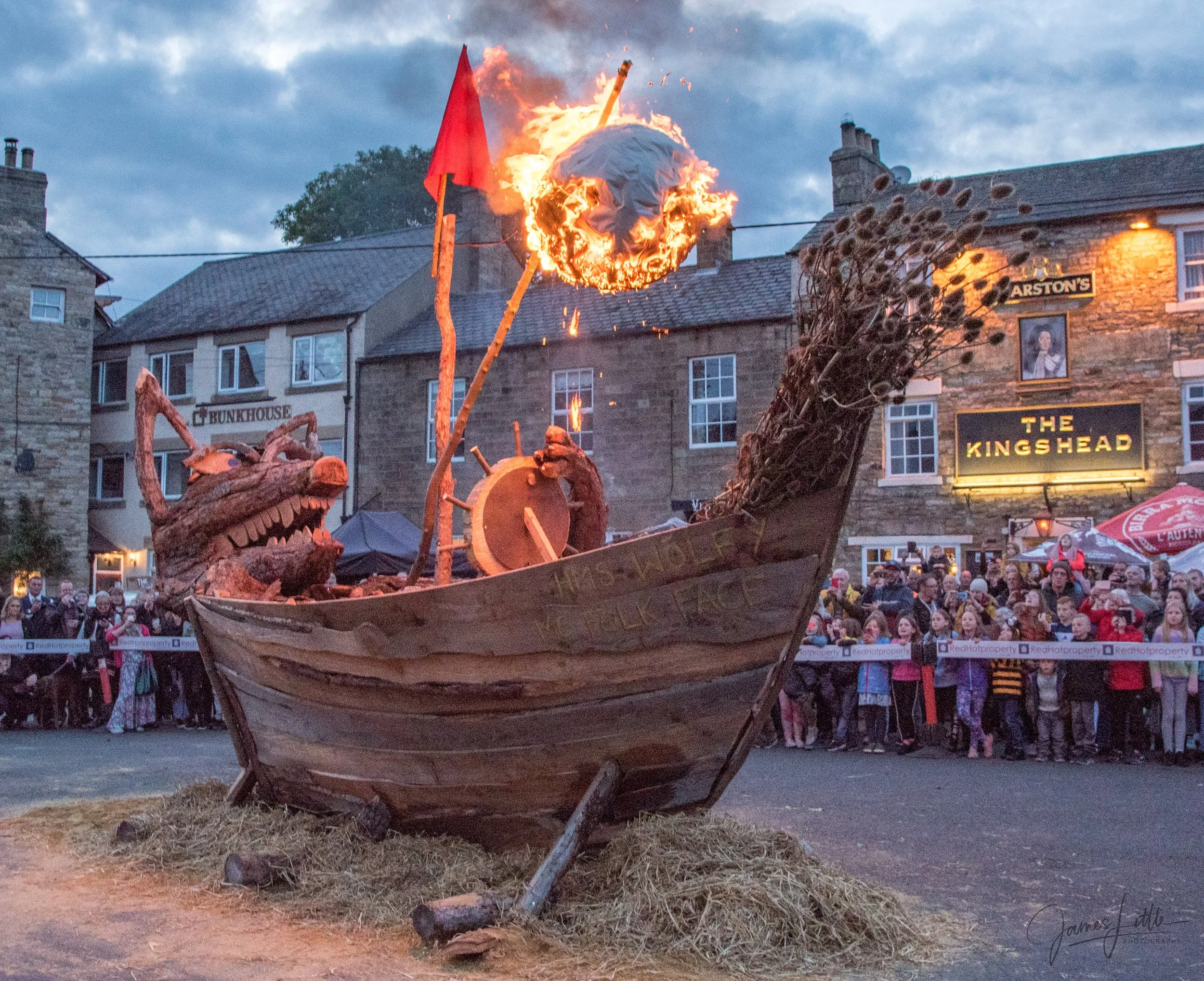The Allen Valley Folk Festival, the burning of the wolf. A photo by James Little Photography
